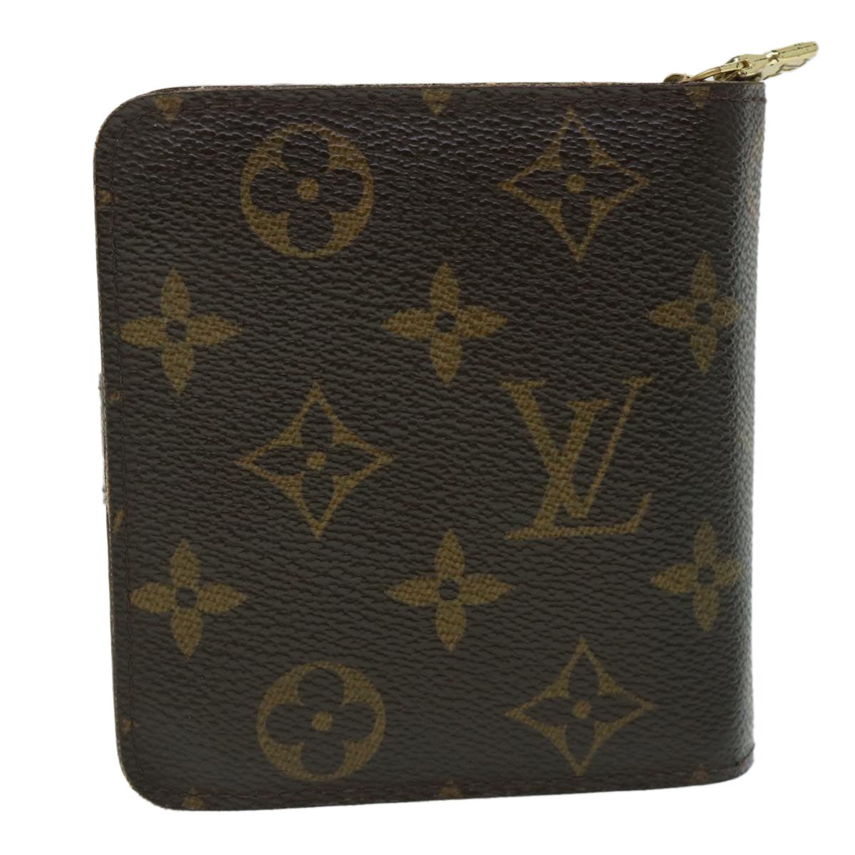 LOUIS VUITTON Monogram Compact Zip Wallet M61667 LV Auth ep1758