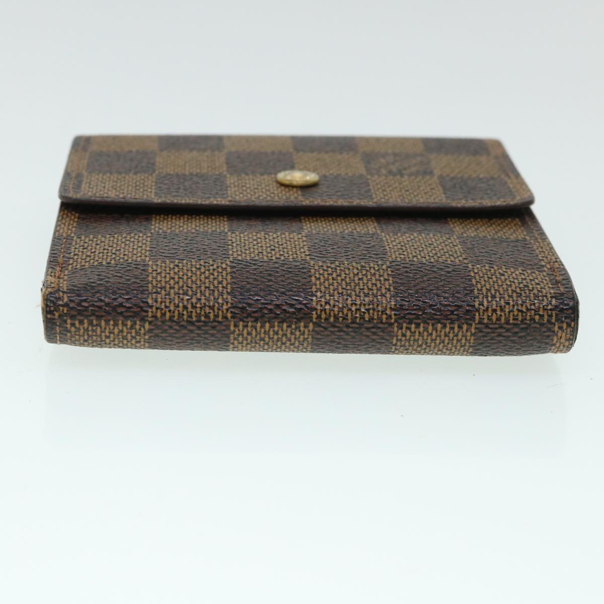 LOUIS VUITTON Damier Ebene Porte Monnaie Billets Cartes N61652 LV Auth ep1764