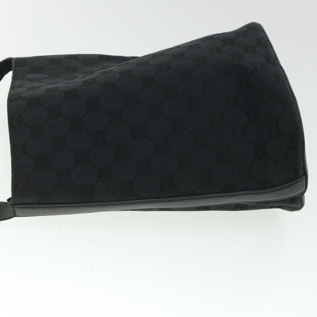 GUCCI GG Canvas Shoulder Bag Black 001 4286 Auth ep1868