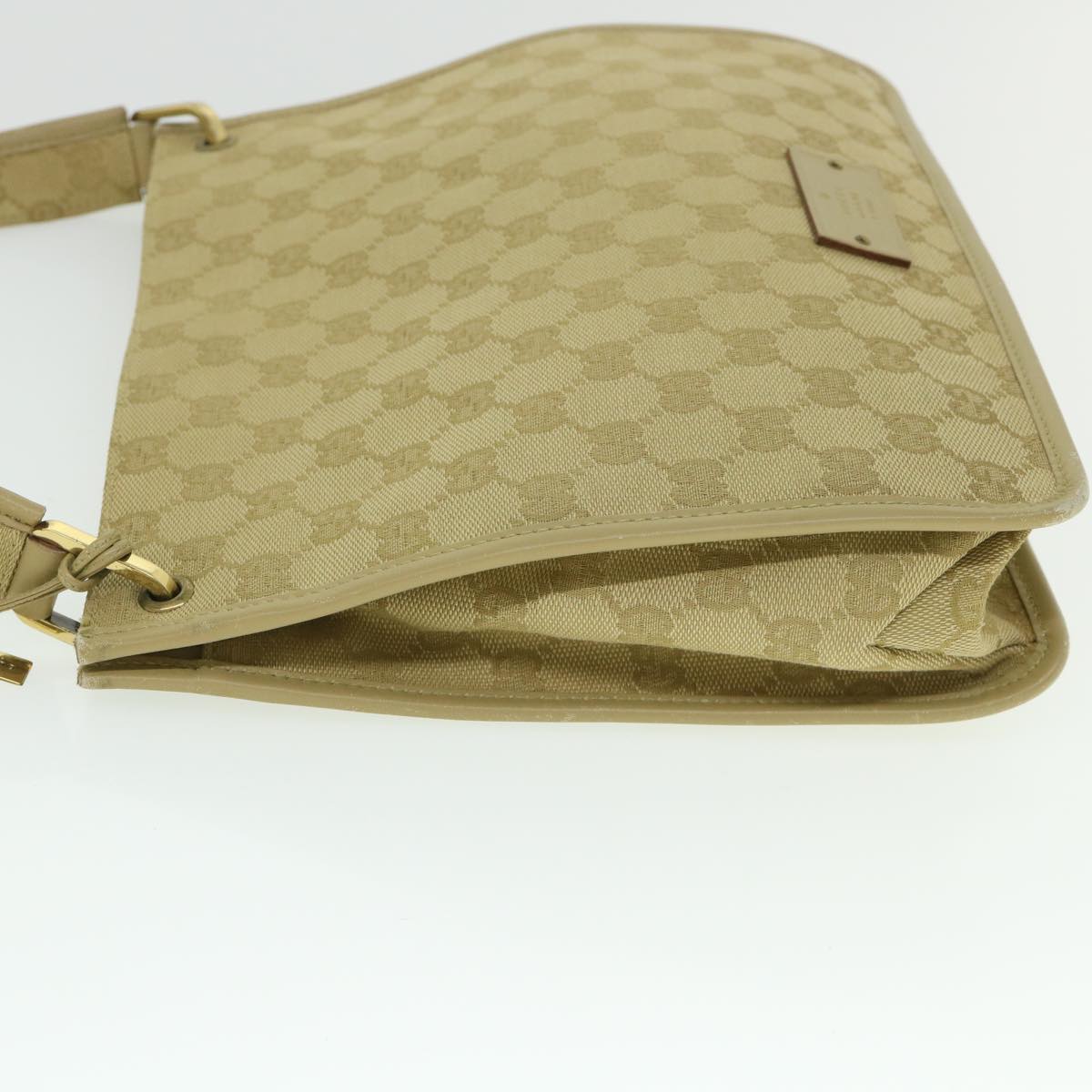 GUCCI GG Canvas Shoulder Bag Beige 91762 Auth ep1900