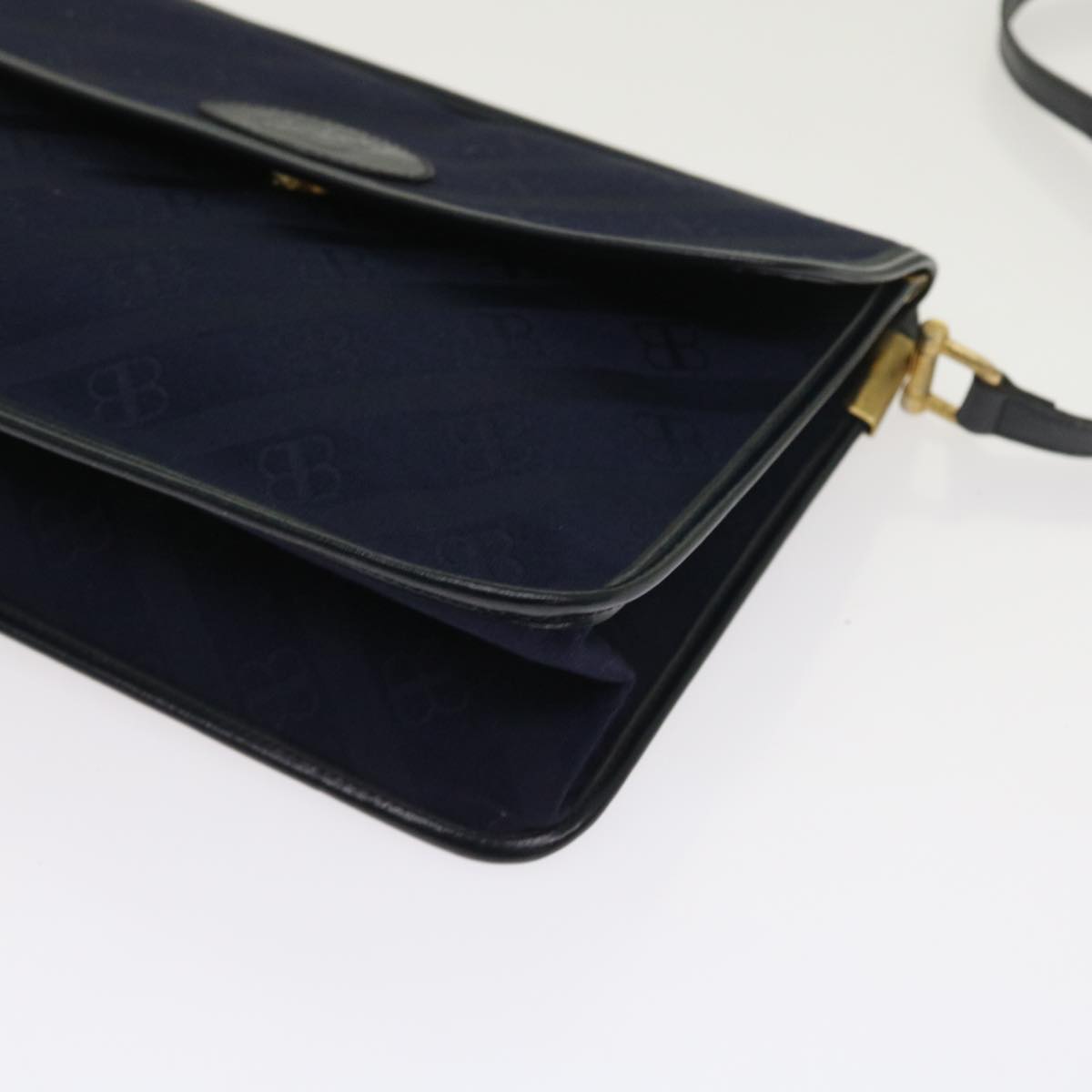 BALENCIAGA Shoulder Bag Canvas Navy Auth ep1966