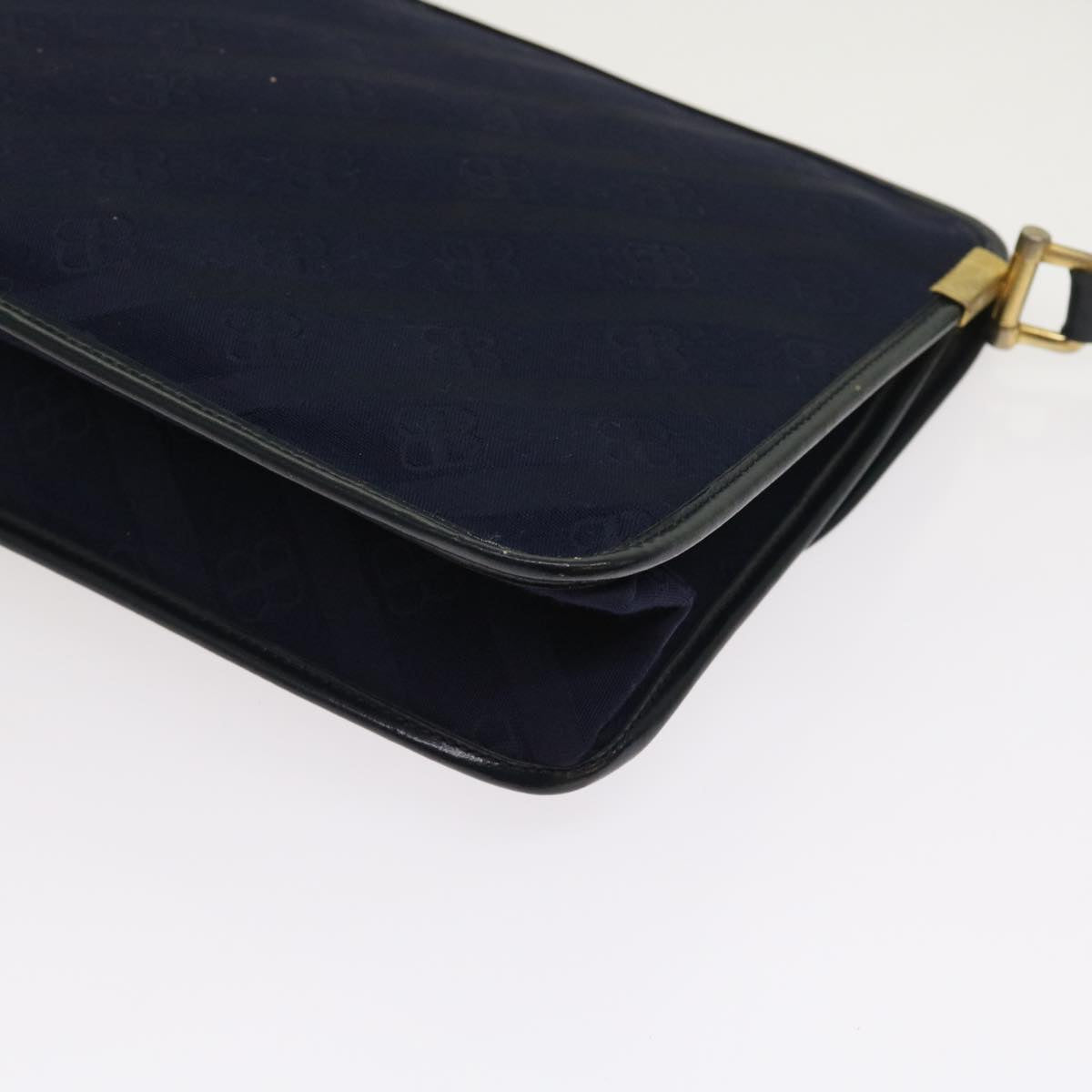 BALENCIAGA Shoulder Bag Canvas Navy Auth ep1966