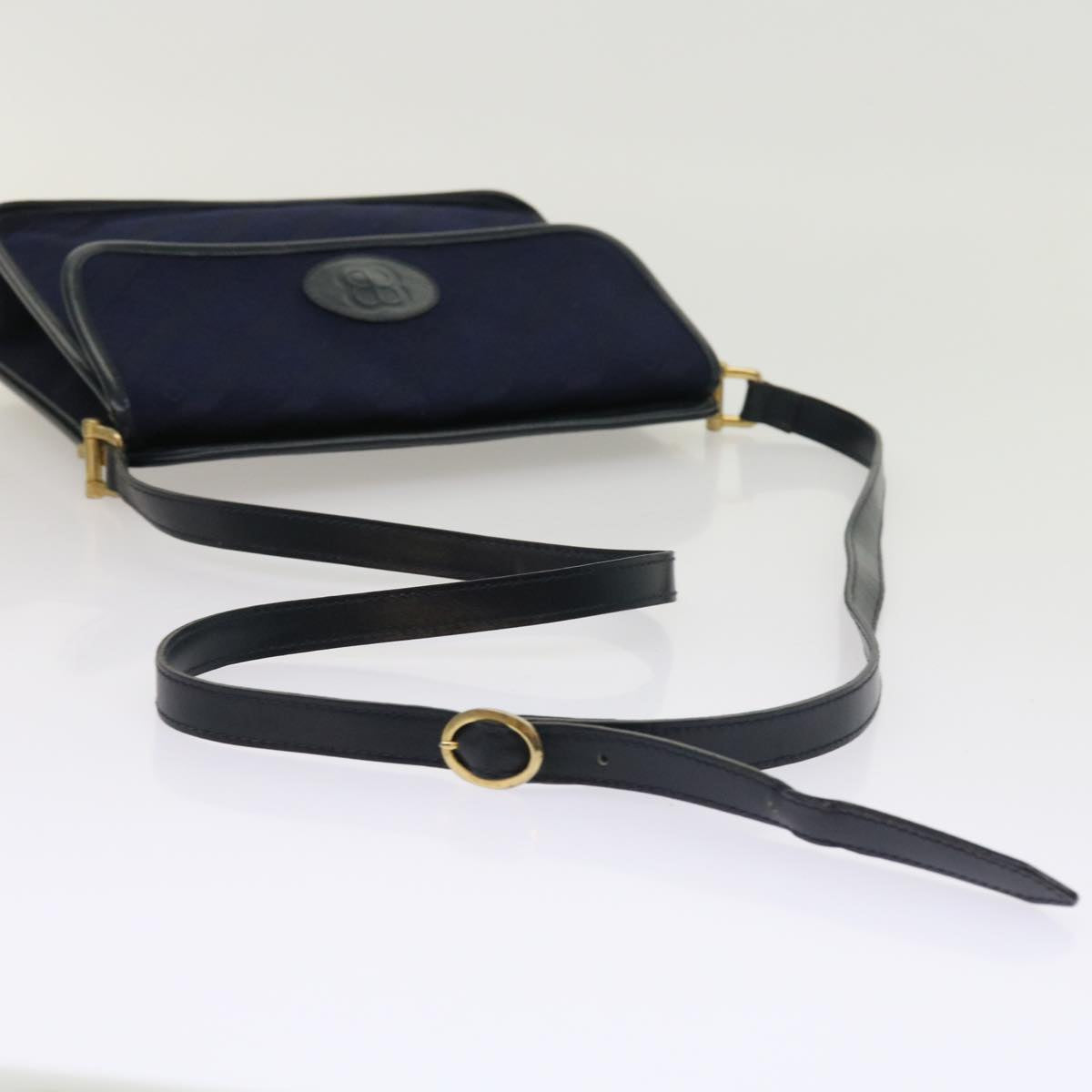 BALENCIAGA Shoulder Bag Canvas Navy Auth ep1966