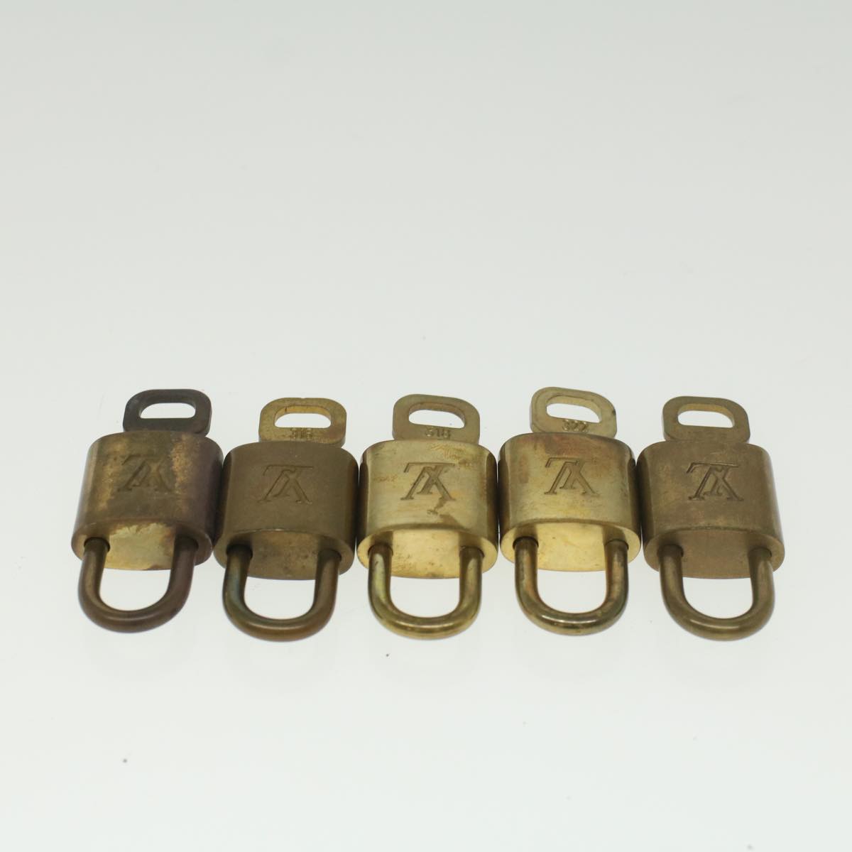 LOUIS VUITTON Padlock 10set Gold Tone LV Auth ep1992