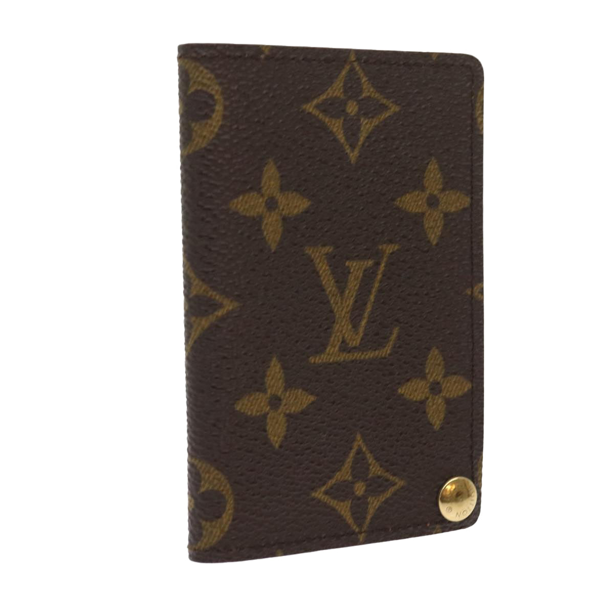 LOUIS VUITTON Monogram Porte Cartes Credit Pression Card Case M60937 Auth ep2028