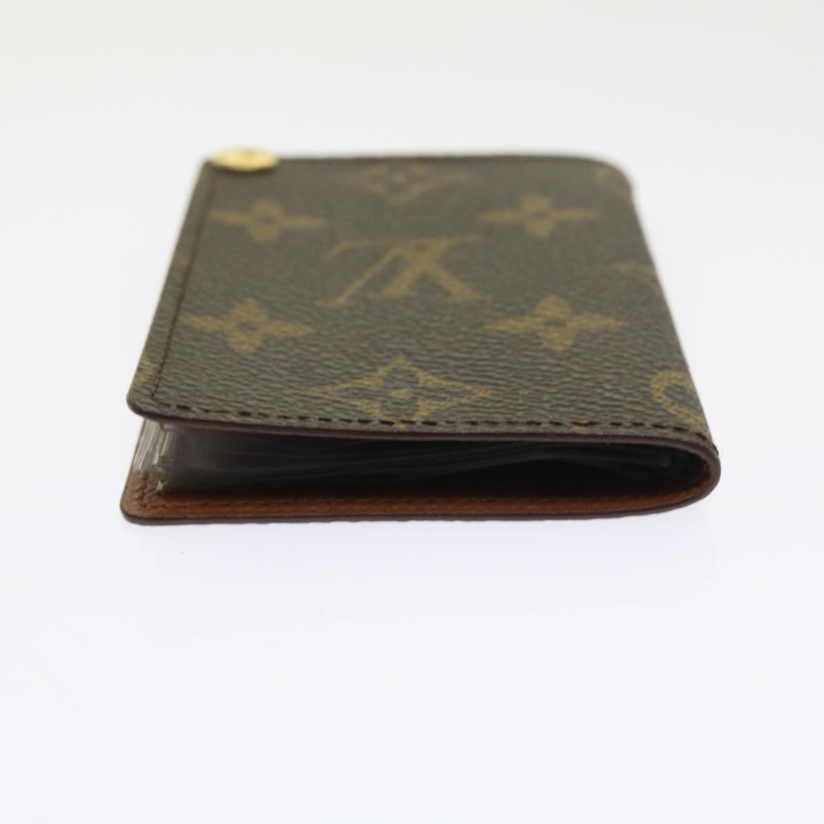 LOUIS VUITTON Monogram Porte Cartes Credit Pression Card Case M60937 Auth ep2028