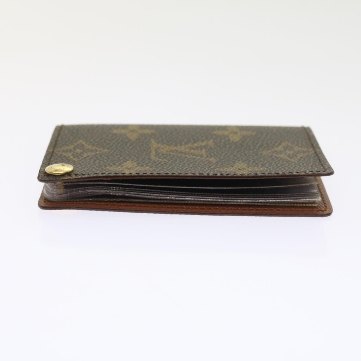 LOUIS VUITTON Monogram Porte Cartes Credit Pression Card Case M60937 Auth ep2028