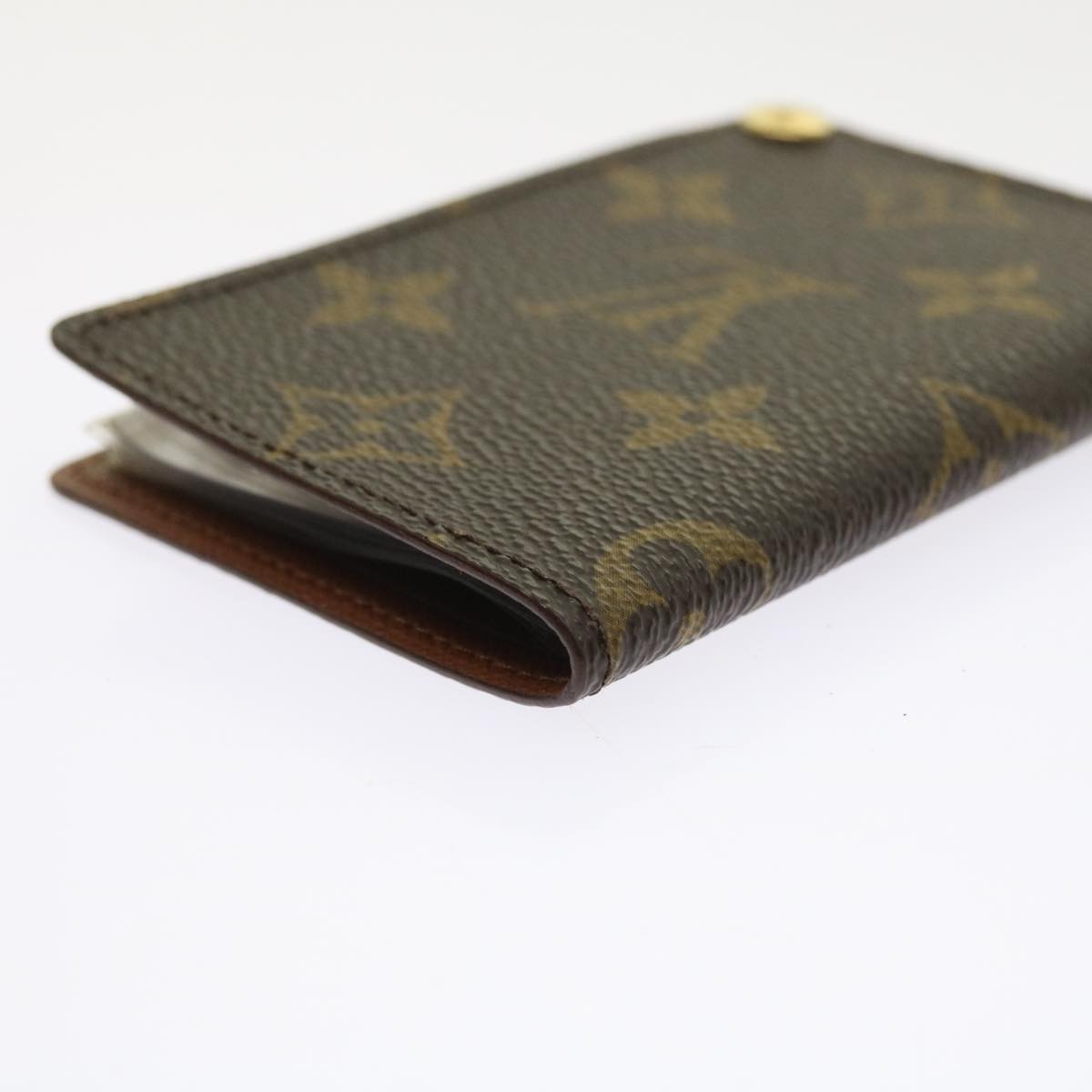 LOUIS VUITTON Monogram Porte Cartes Credit Pression Card Case M60937 Auth ep2028