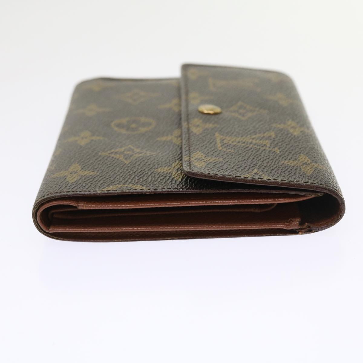 LOUIS VUITTON Monogram Porte Tresor Etui Chequier Wallet M61200 LV Auth ep2035