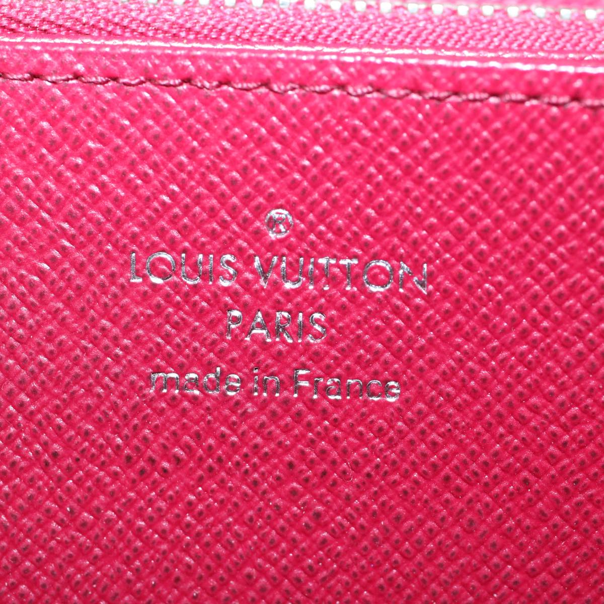 LOUIS VUITTON Epi Zippy Wallet Long Wallet Fuchsia Pink M60305 LV Auth ep2050