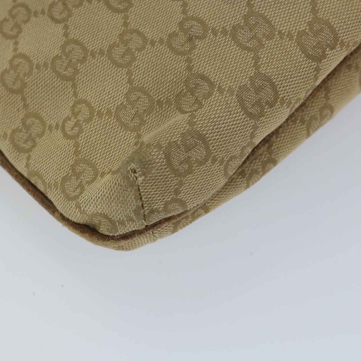 GUCCI GG Canvas Shoulder Bag Beige 115514 Auth ep2073