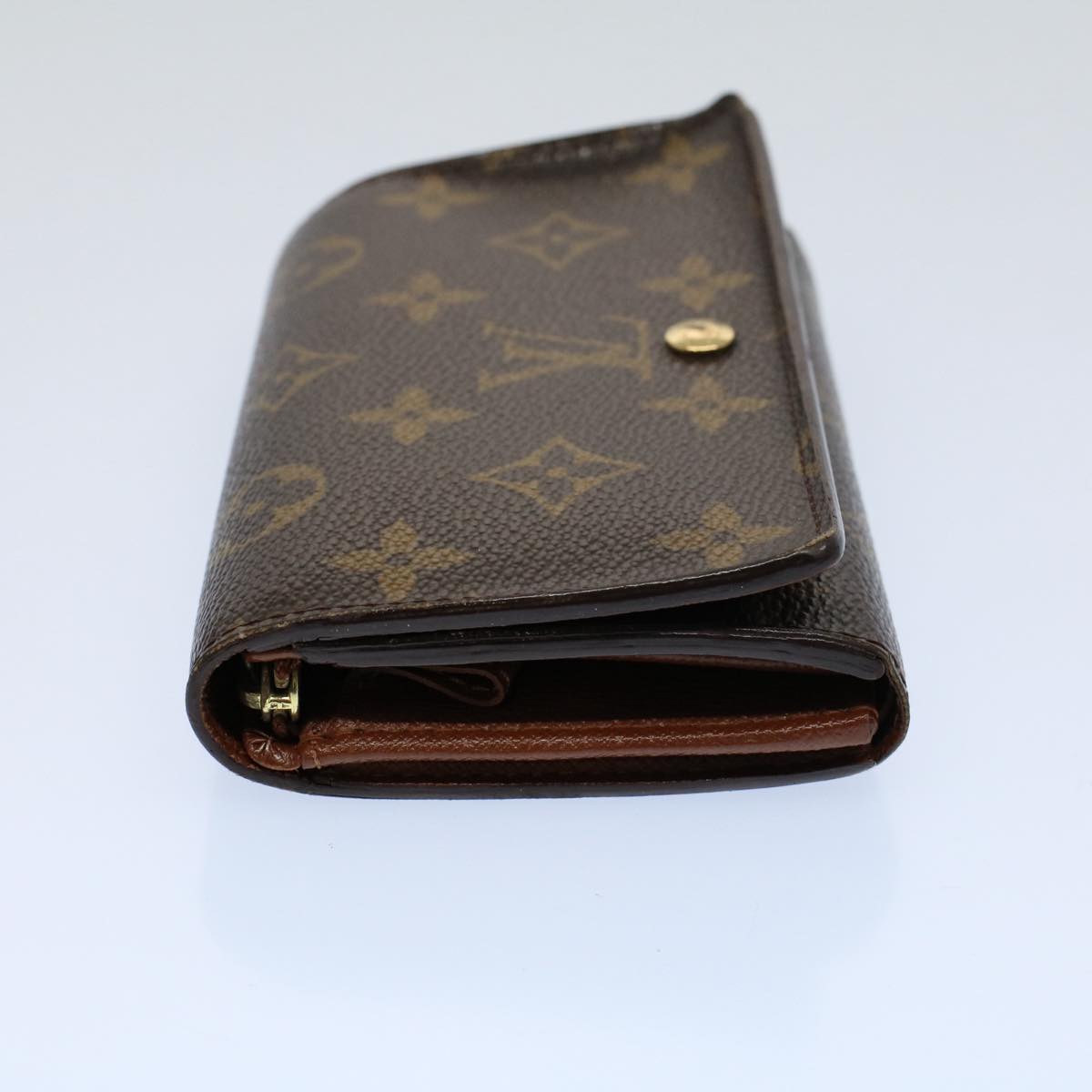 LOUIS VUITTON Monogram Porte Monnaie Zip Long Wallet M61727 LV Auth ep2076