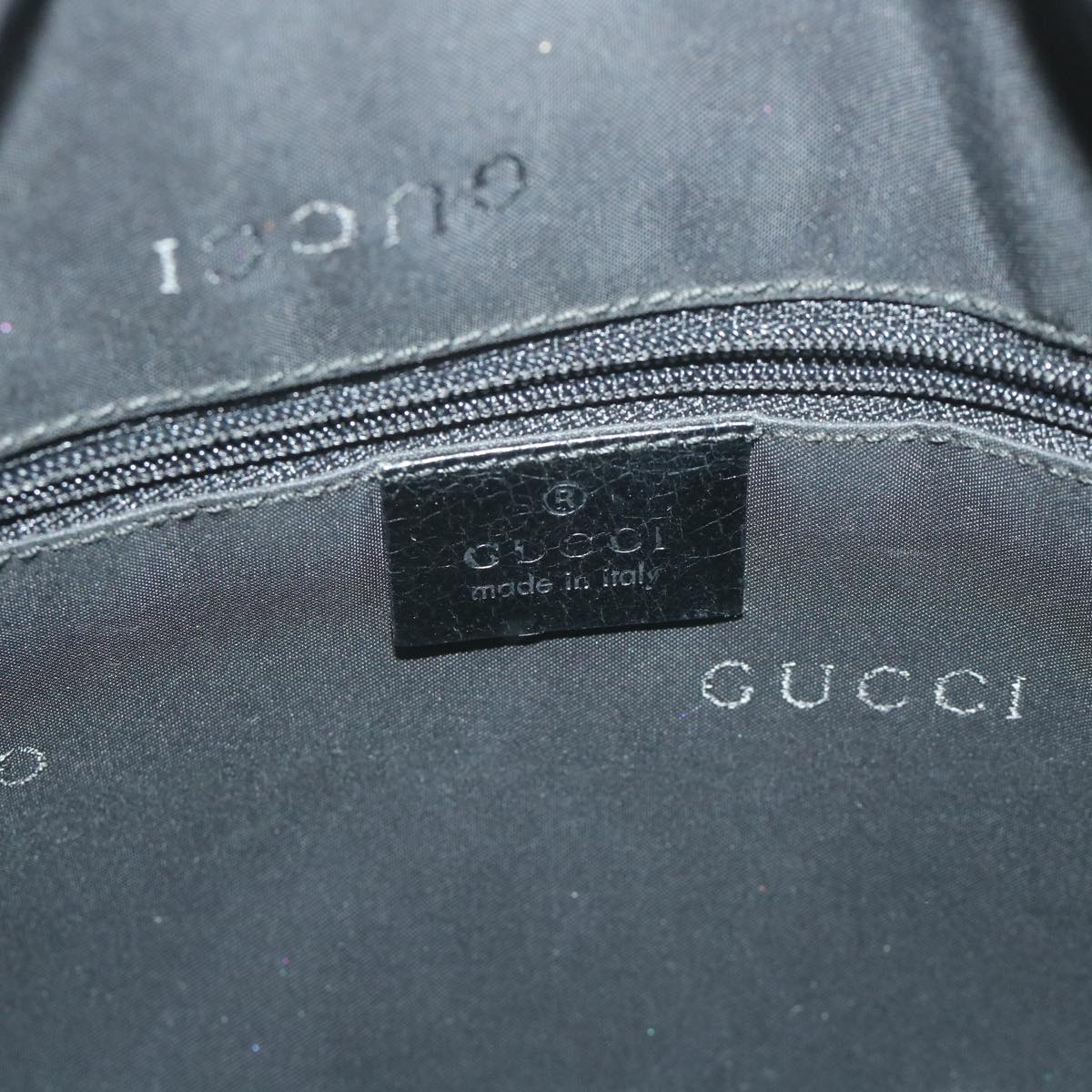 GUCCI Jackie Shoulder Bag Canvas Black 001 3734 001998 Auth ep2082