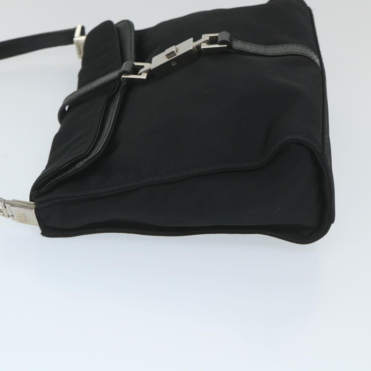 GUCCI Jackie Shoulder Bag Canvas Black 001 3734 001998 Auth ep2082