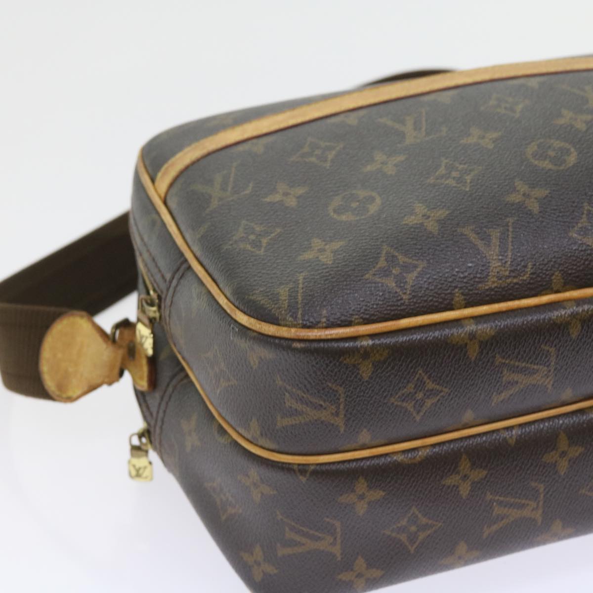 LOUIS VUITTON Monogram Reporter PM Shoulder Bag M45254 LV Auth ep2092