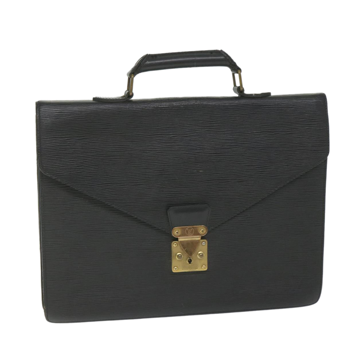 LOUIS VUITTON Epi Serviette Conseiller Briefcase Black M54422 LV Auth ep2102