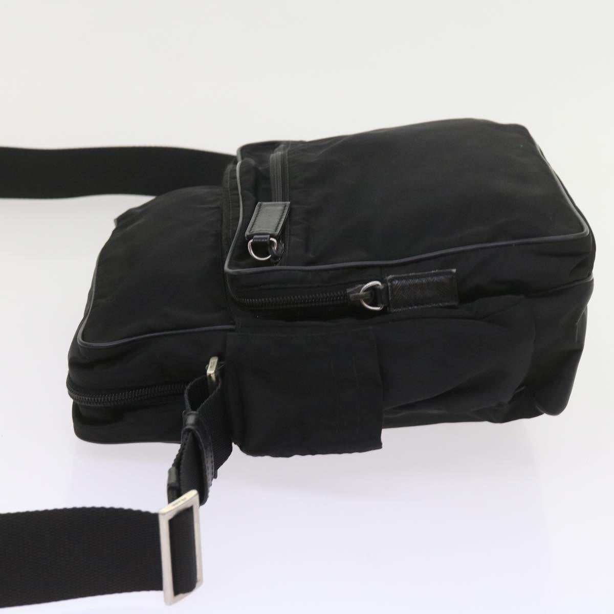 PRADA Shoulder Bag Nylon Black Auth ep2120