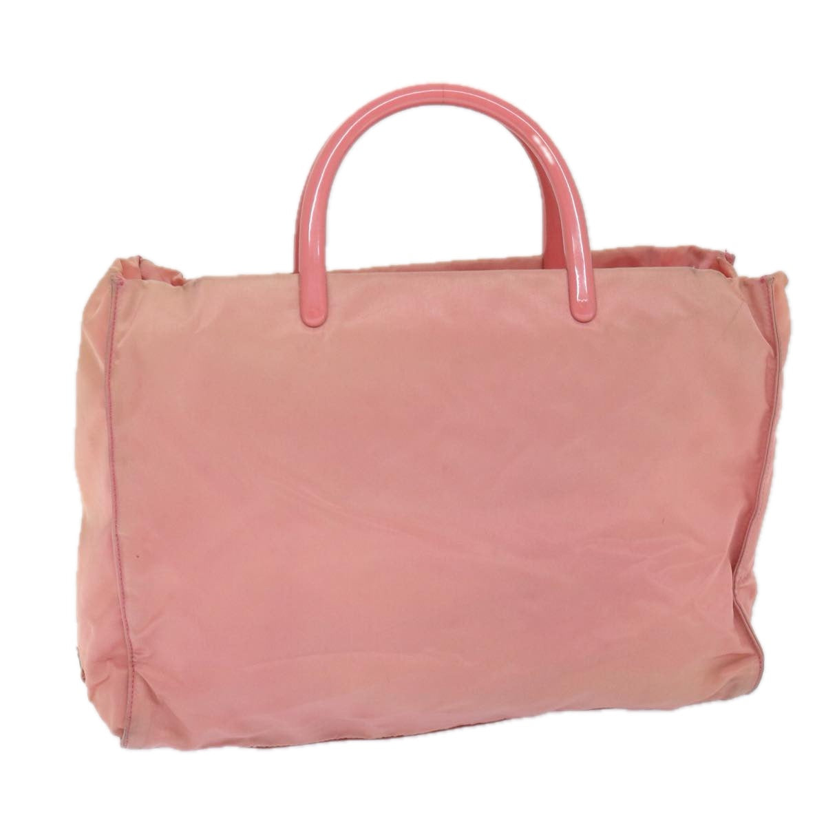 PRADA Hand Bag Nylon Pink Auth ep2122