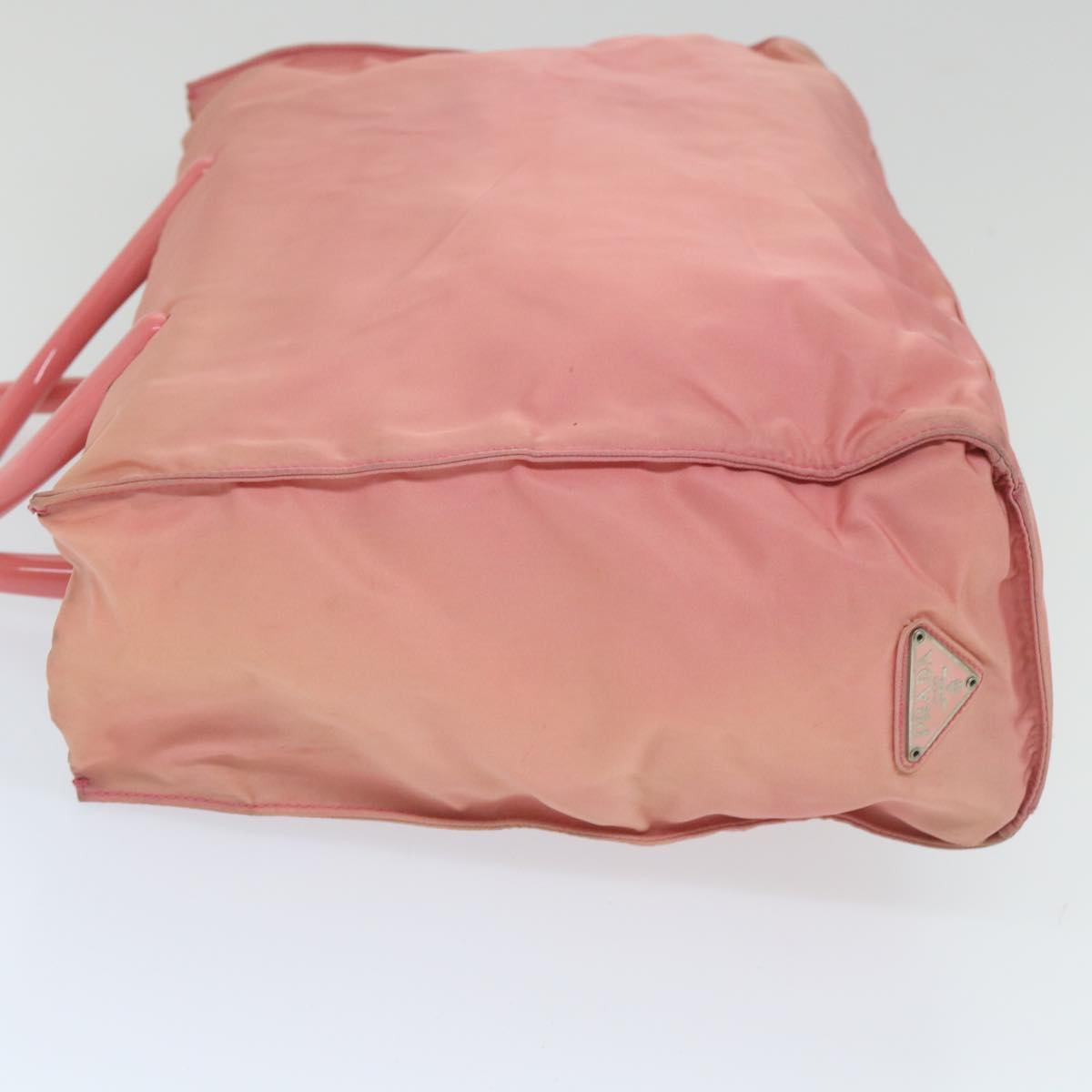 PRADA Hand Bag Nylon Pink Auth ep2122