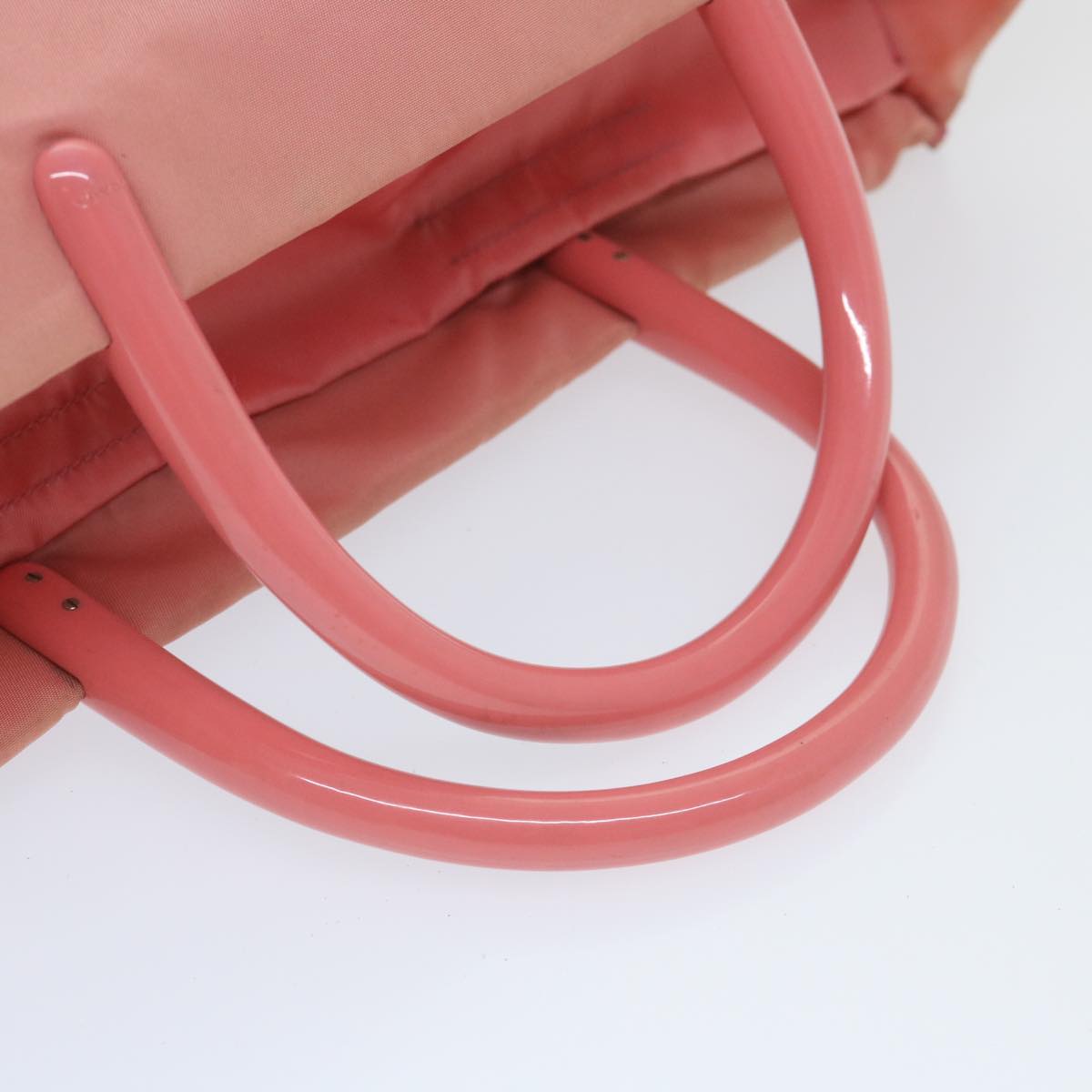 PRADA Hand Bag Nylon Pink Auth ep2122