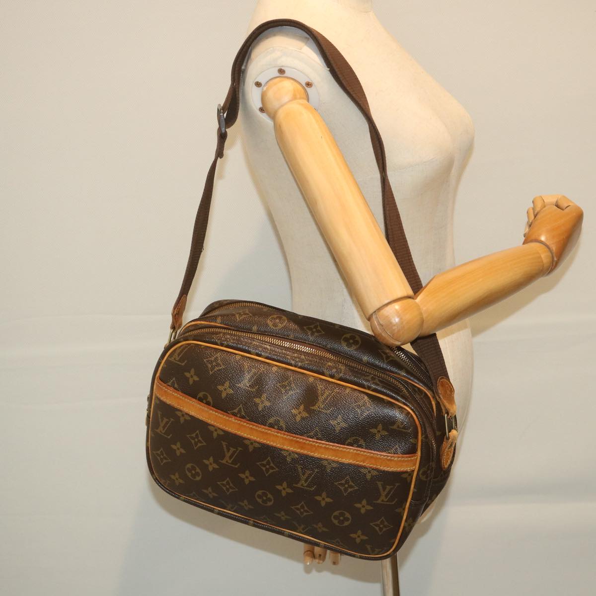 LOUIS VUITTON Monogram Reporter PM Shoulder Bag M45254 LV Auth ep2159