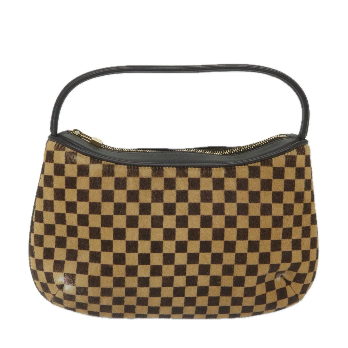 LOUIS VUITTON Damier Sauvage Tiger Hand Bag M92132 LV Auth ep2167