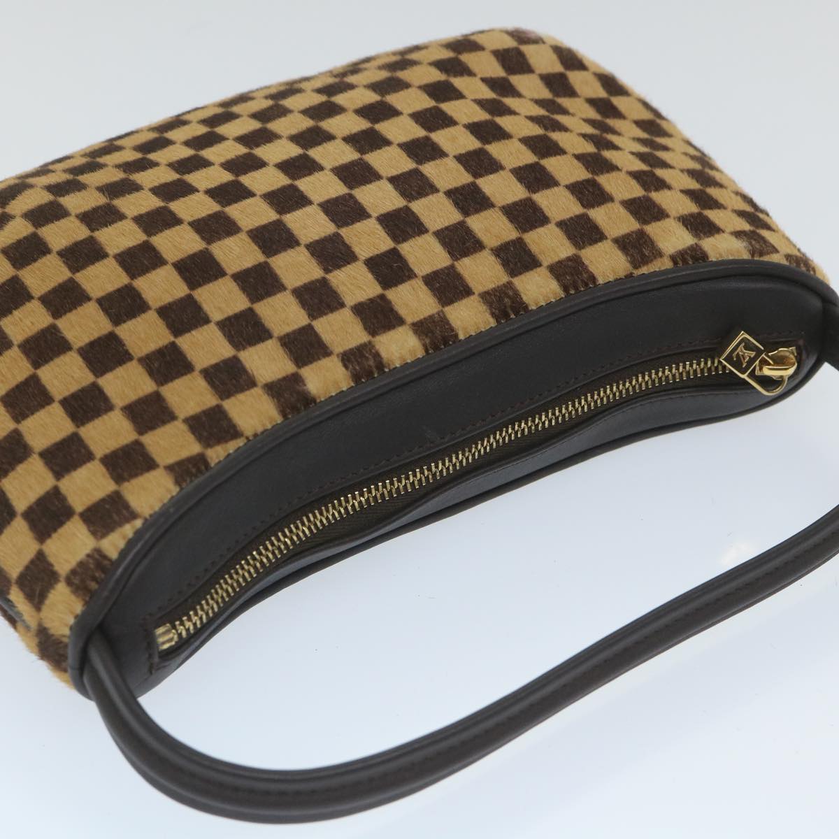 LOUIS VUITTON Damier Sauvage Tiger Hand Bag M92132 LV Auth ep2167