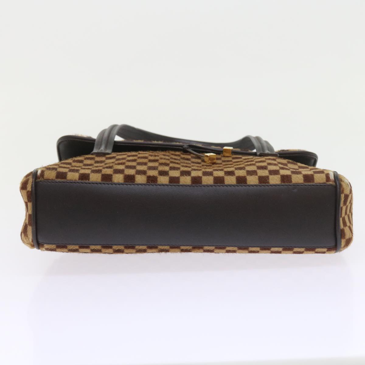 LOUIS VUITTON Damier Sauvage Lion Bag Harako leather Brown M92131 LV Auth ep2197