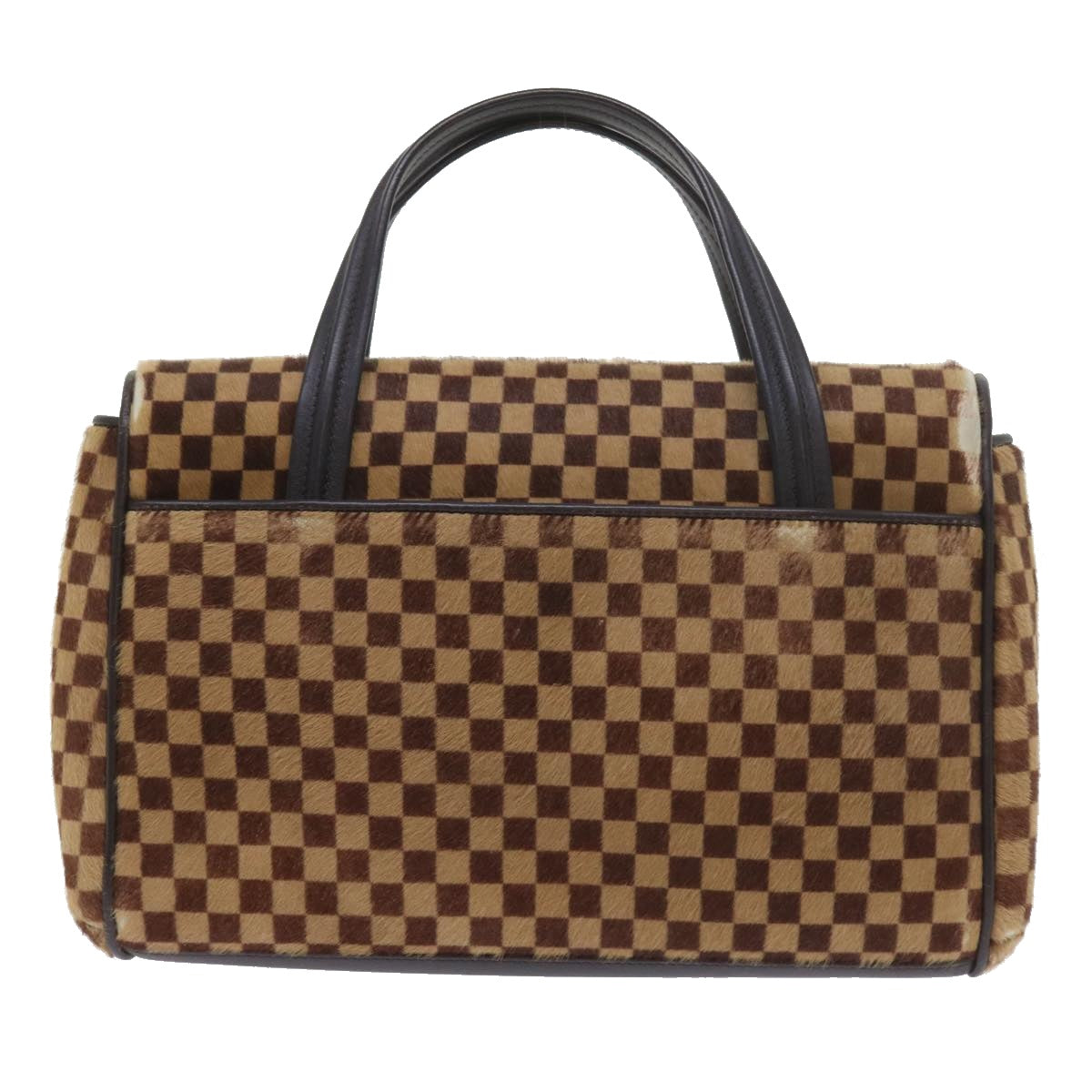 LOUIS VUITTON Damier Sauvage Lion Bag Harako leather Brown M92131 LV Auth ep2197