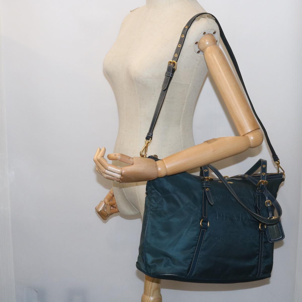 PRADA Shoulder Bag Nylon Navy Auth ep2203