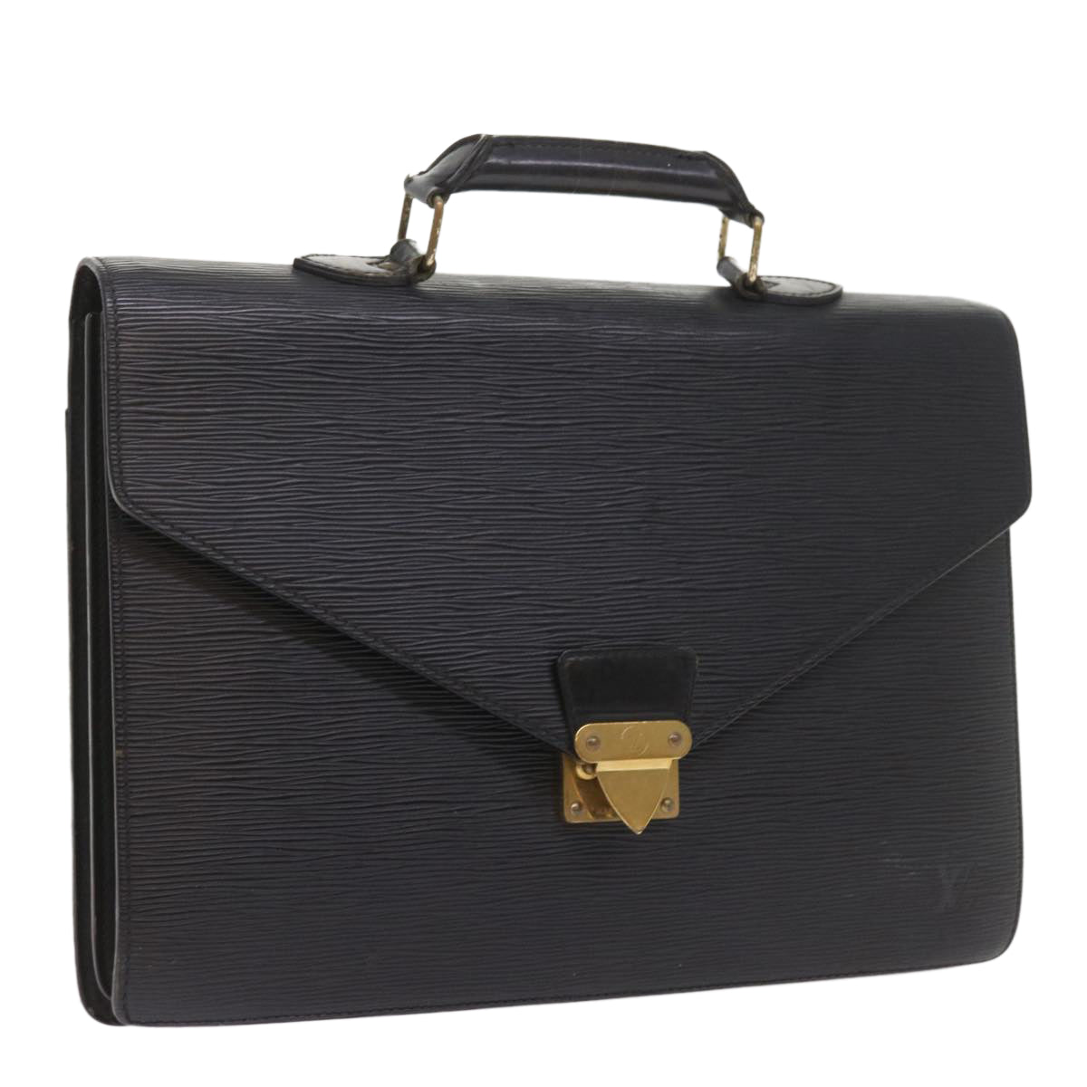 LOUIS VUITTON Epi Serviette Conseiller Briefcase Black M54422 LV Auth ep2212