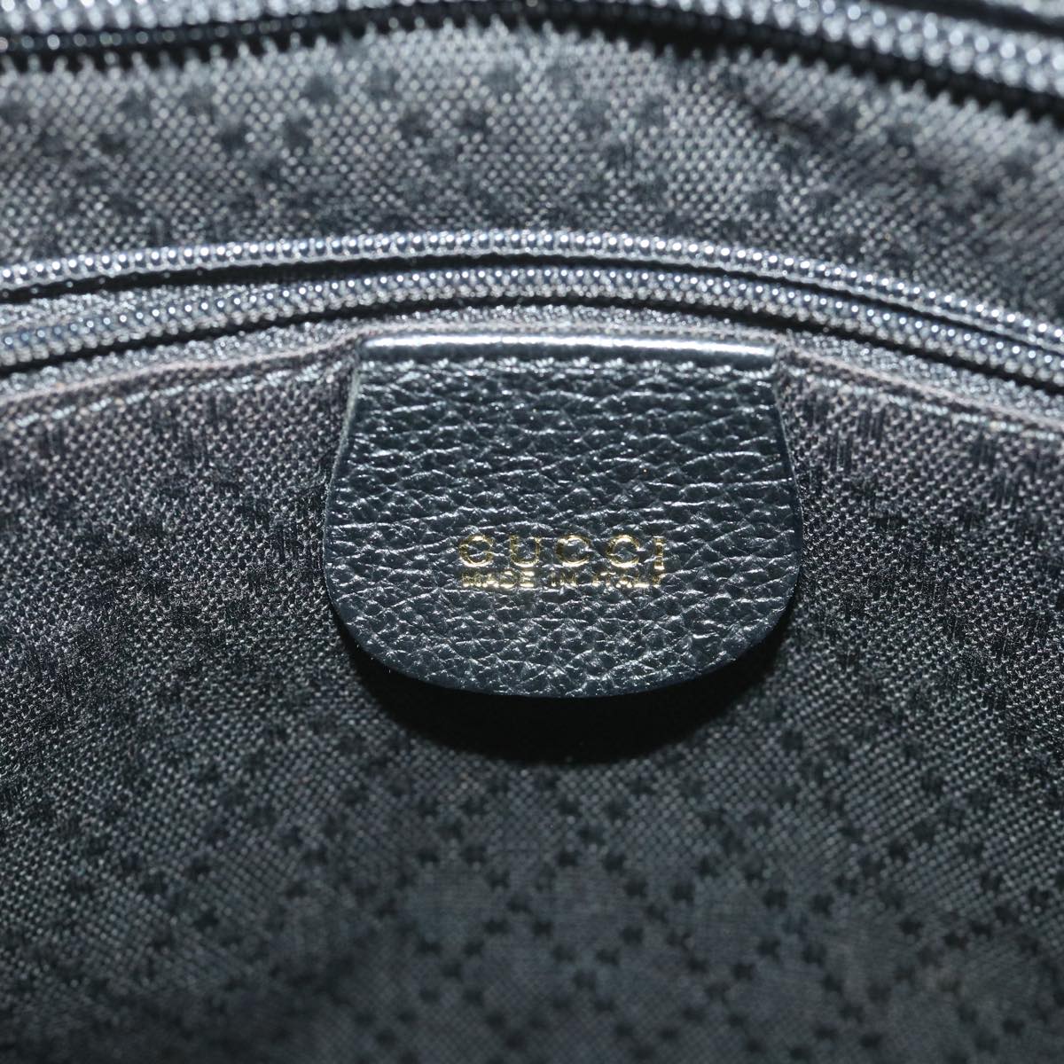 GUCCI Bamboo Tote Bag Suede Black 001 1095 1878 Auth ep2327