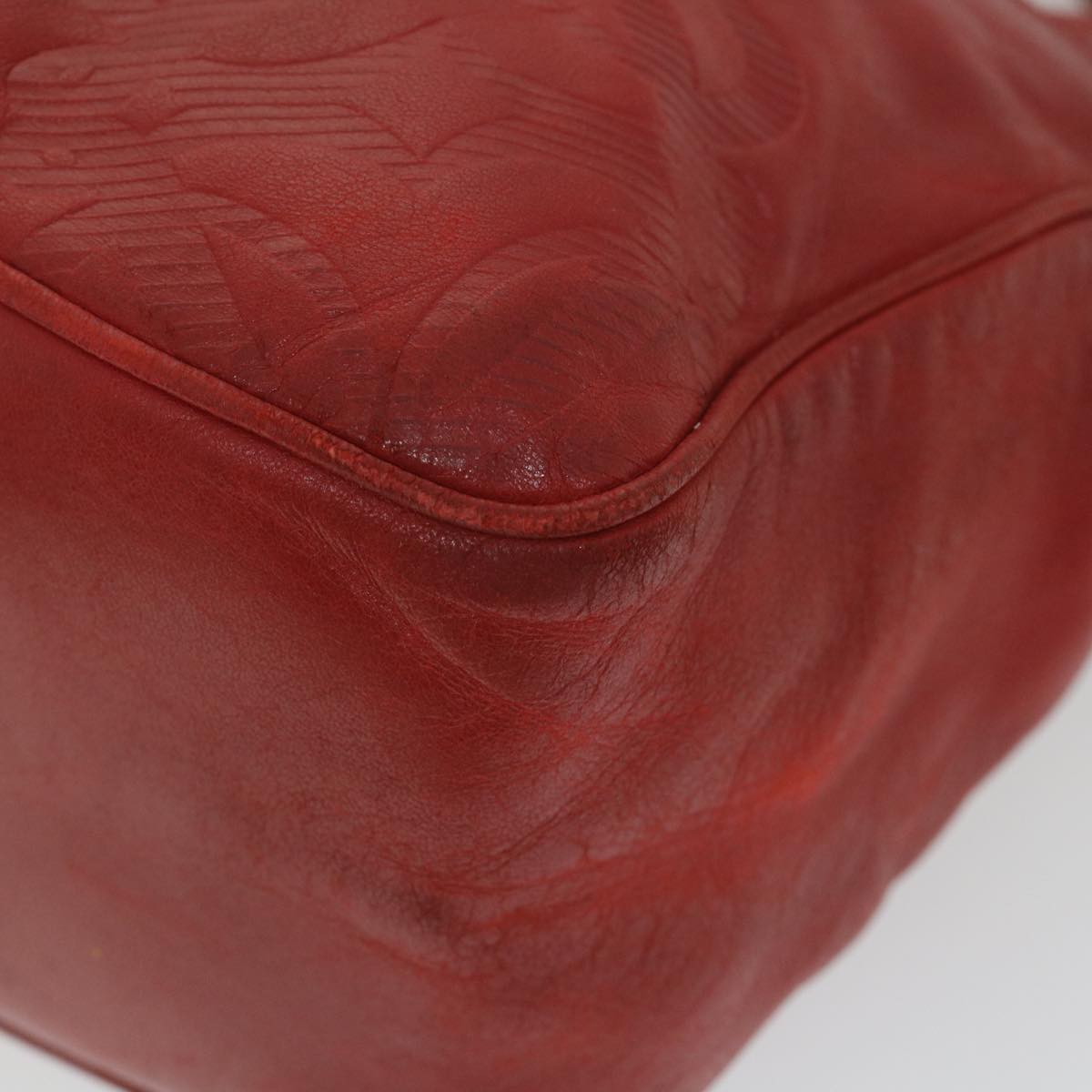 LOEWE Shoulder Bag Leather Red Auth ep2339