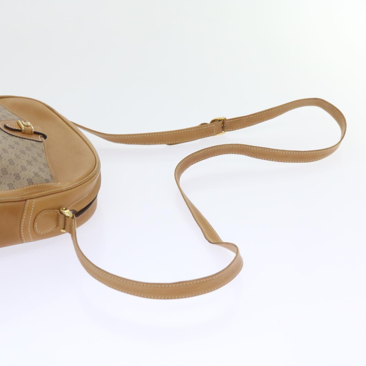 GUCCI Micro GG Supreme Shoulder Bag PVC Leather Beige 001 256 1189 Auth ep2458