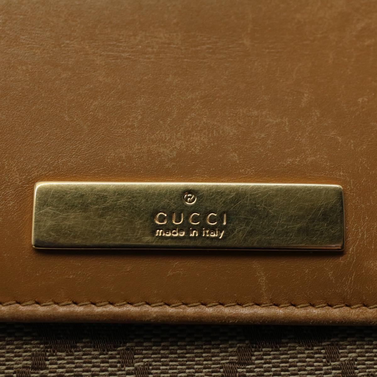 GUCCI GG Canvas Wallet Beige 035 1502 2151 Auth ep2459