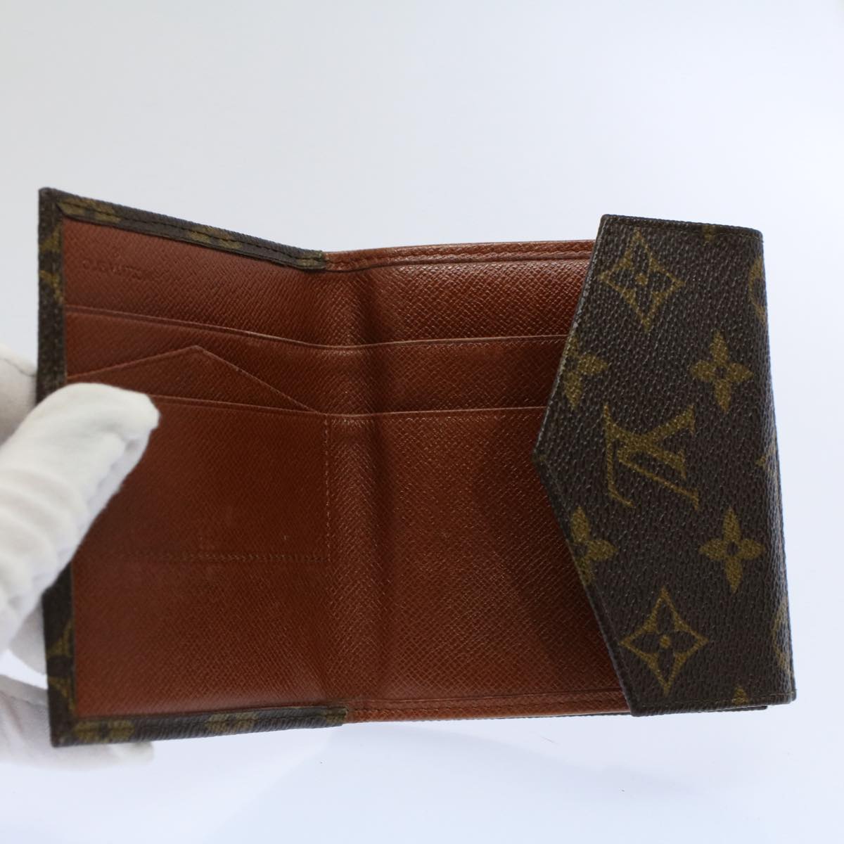 LOUIS VUITTON Monogram Porte Monnaie Bier Cartes Crdit Wallet M61652 Auth ep2467