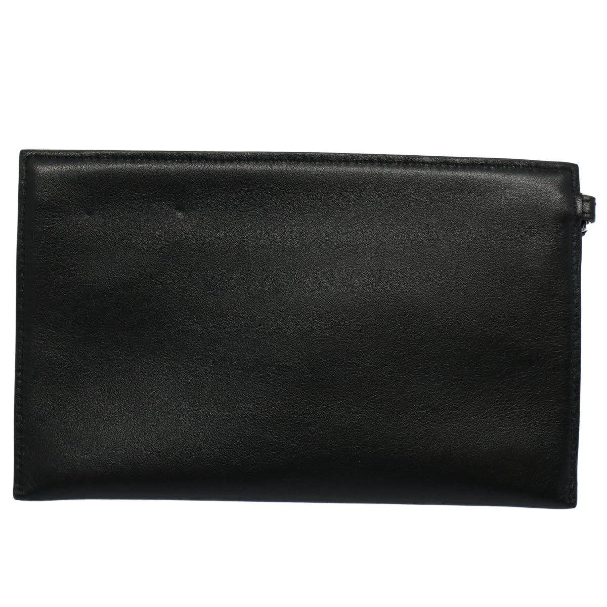 BALENCIAGA Pouch Leather Black Auth ep2473