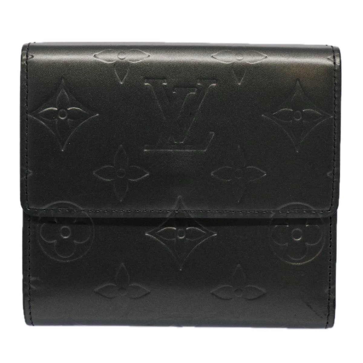 LOUIS VUITTON Mat Porte Monnaie Bier Cartes Crdit Wallet Gray M65112 Auth ep2551