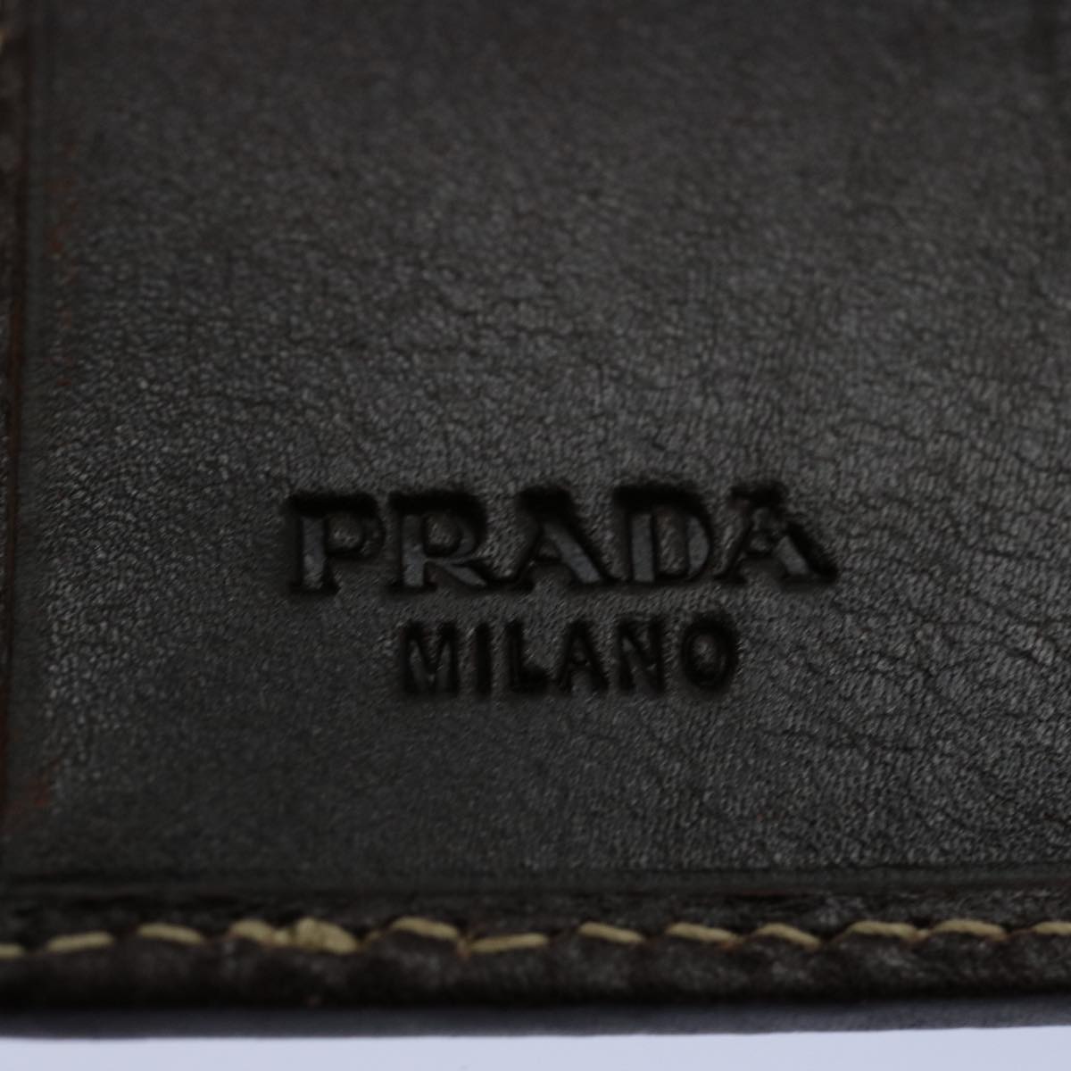 PRADA Wallet Canvas Beige Auth ep2556