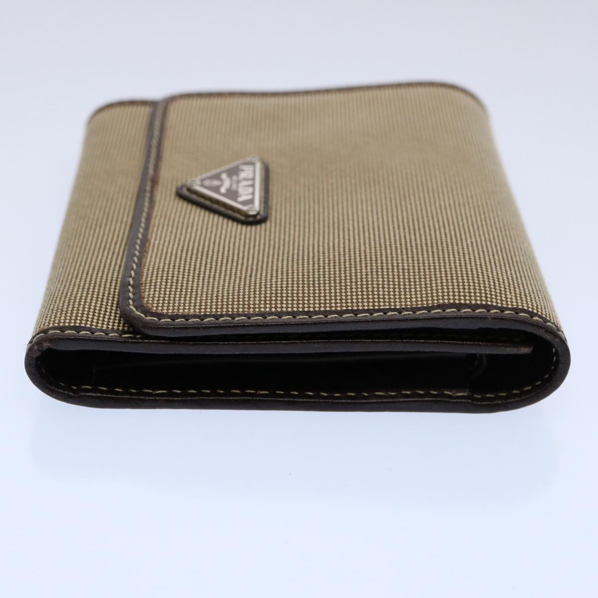 PRADA Wallet Canvas Beige Auth ep2556