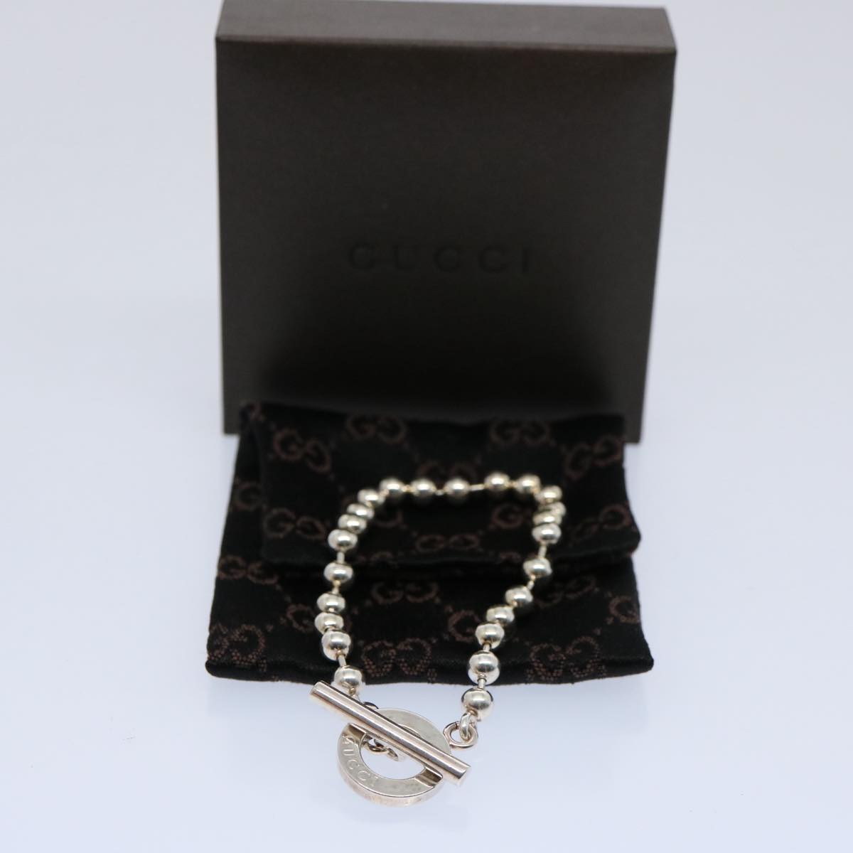 GUCCI Bracelet Silver Auth ep2561