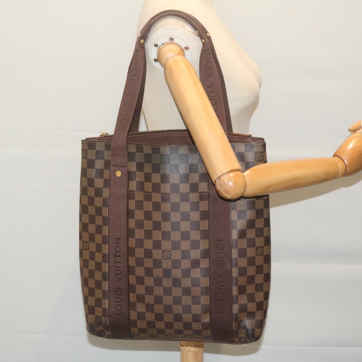 LOUIS VUITTON Damier Ebene Kababobur Tote Bag N52006 LV Auth ep2568