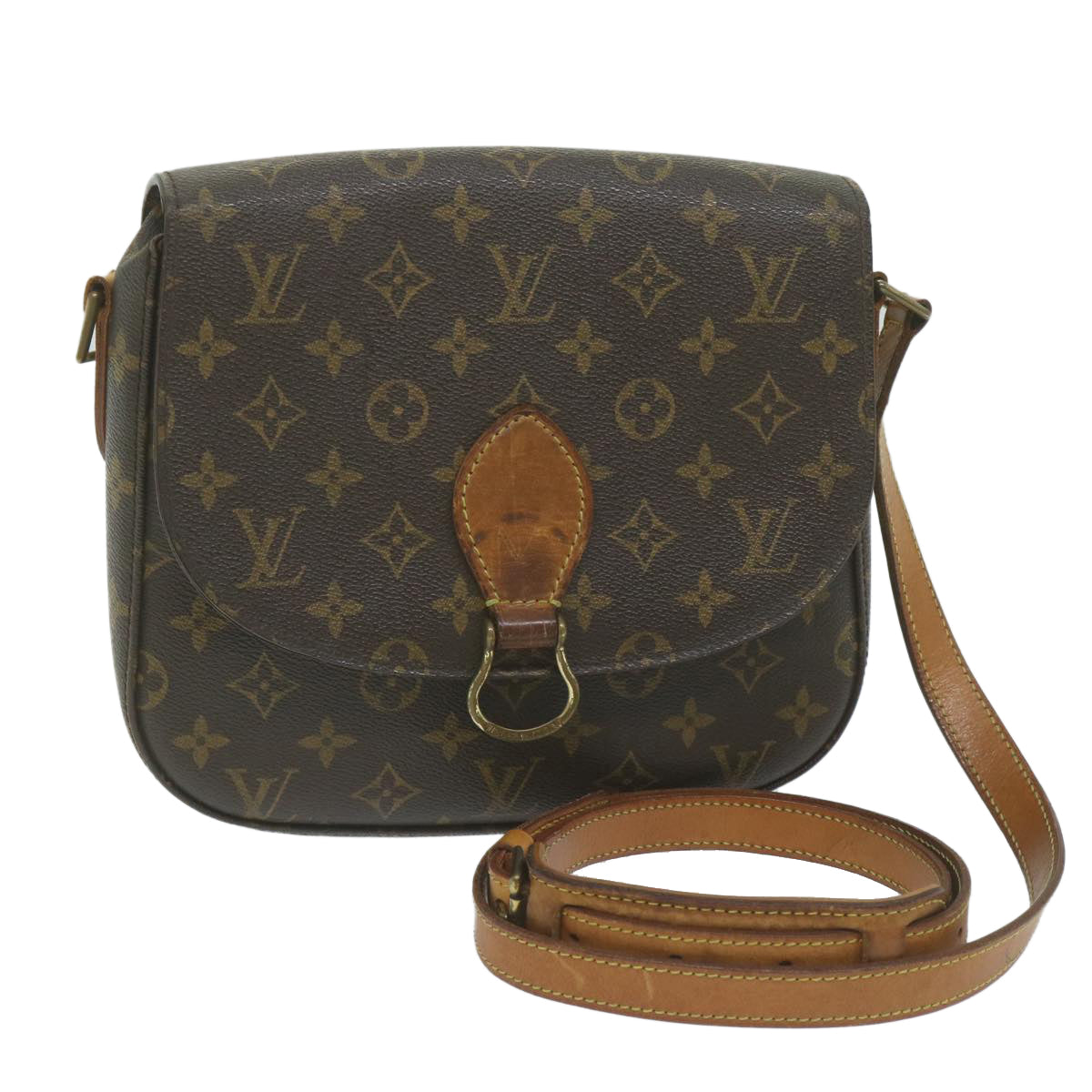 LOUIS VUITTON Monogram Saint Cloud GM Shoulder Bag M51242 LV Auth ep2615