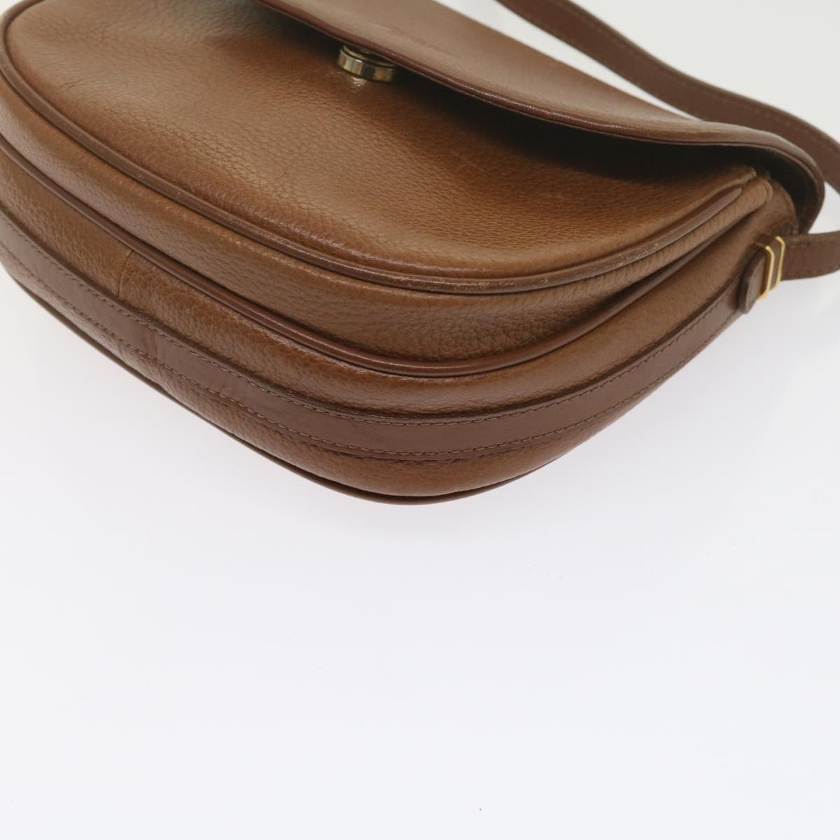 Burberrys Shoulder Bag Leather Brown Auth ep2643