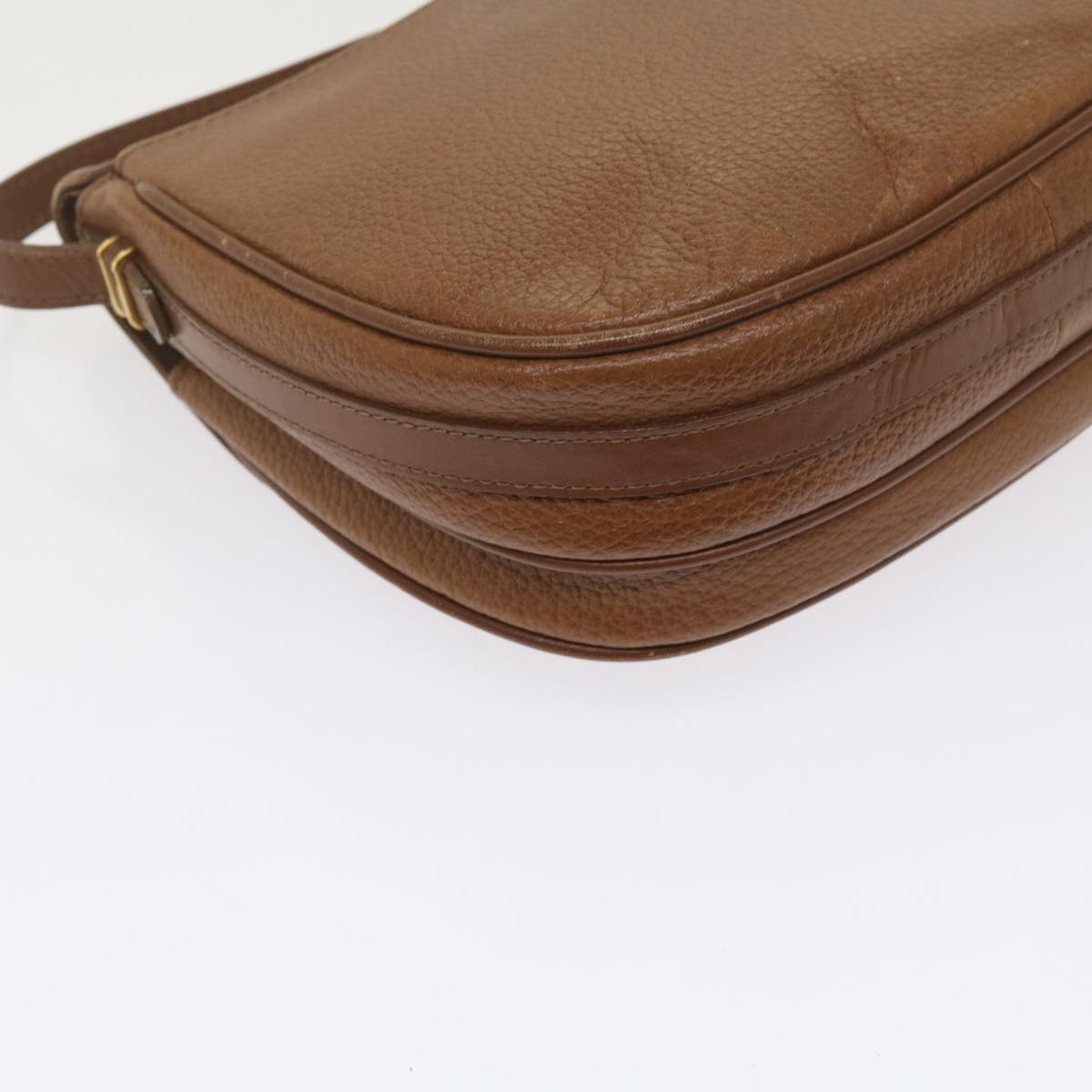 Burberrys Shoulder Bag Leather Brown Auth ep2643