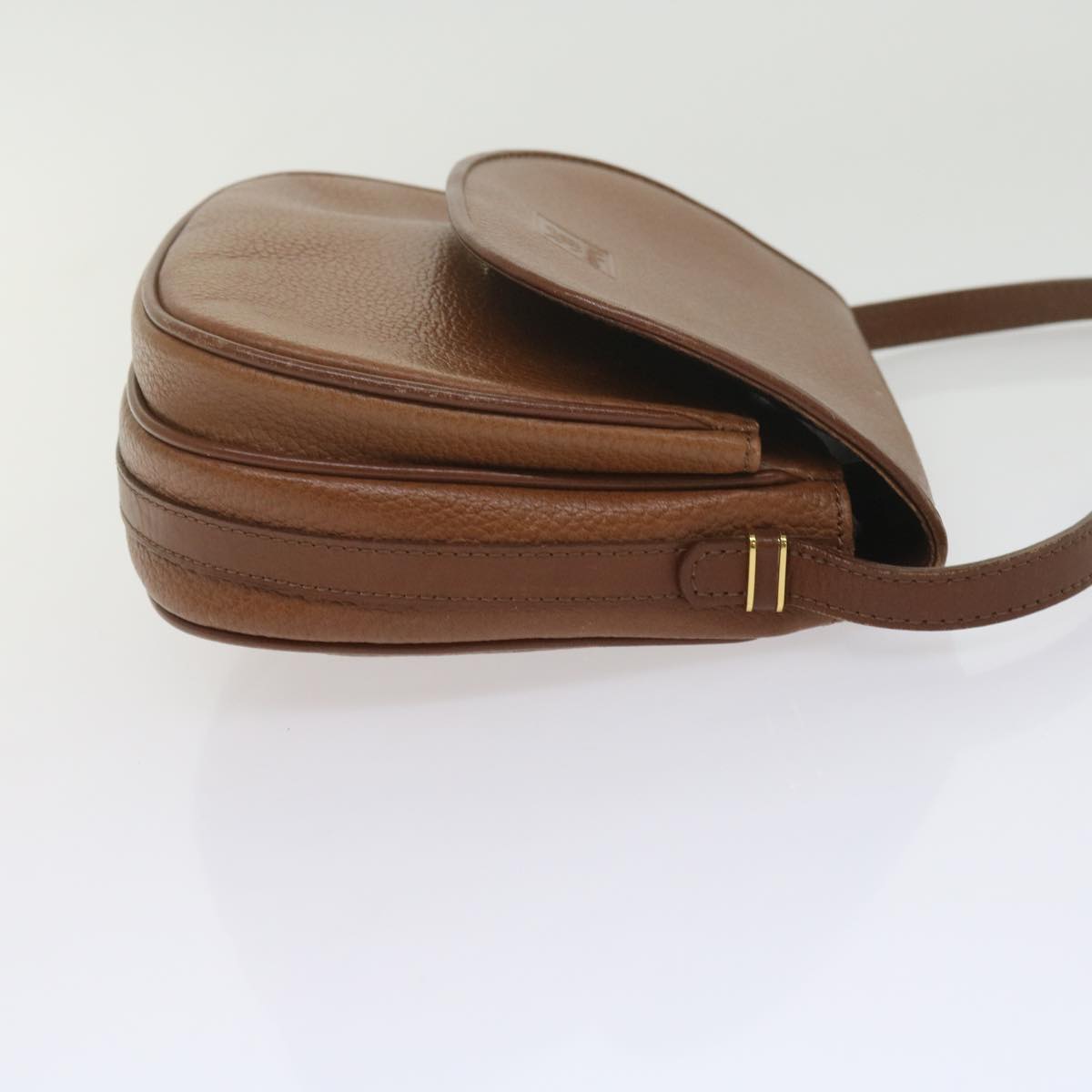 Burberrys Shoulder Bag Leather Brown Auth ep2643