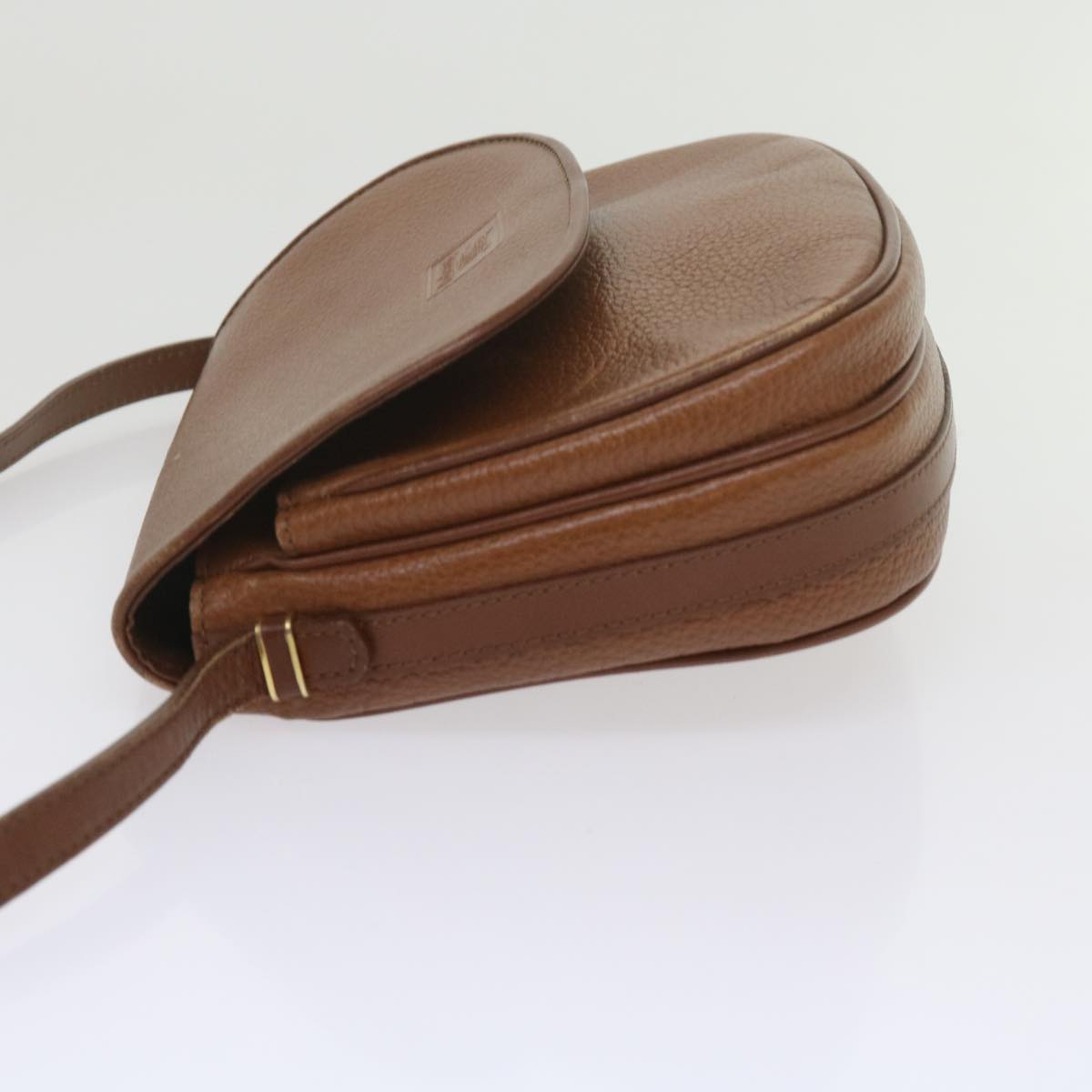 Burberrys Shoulder Bag Leather Brown Auth ep2643