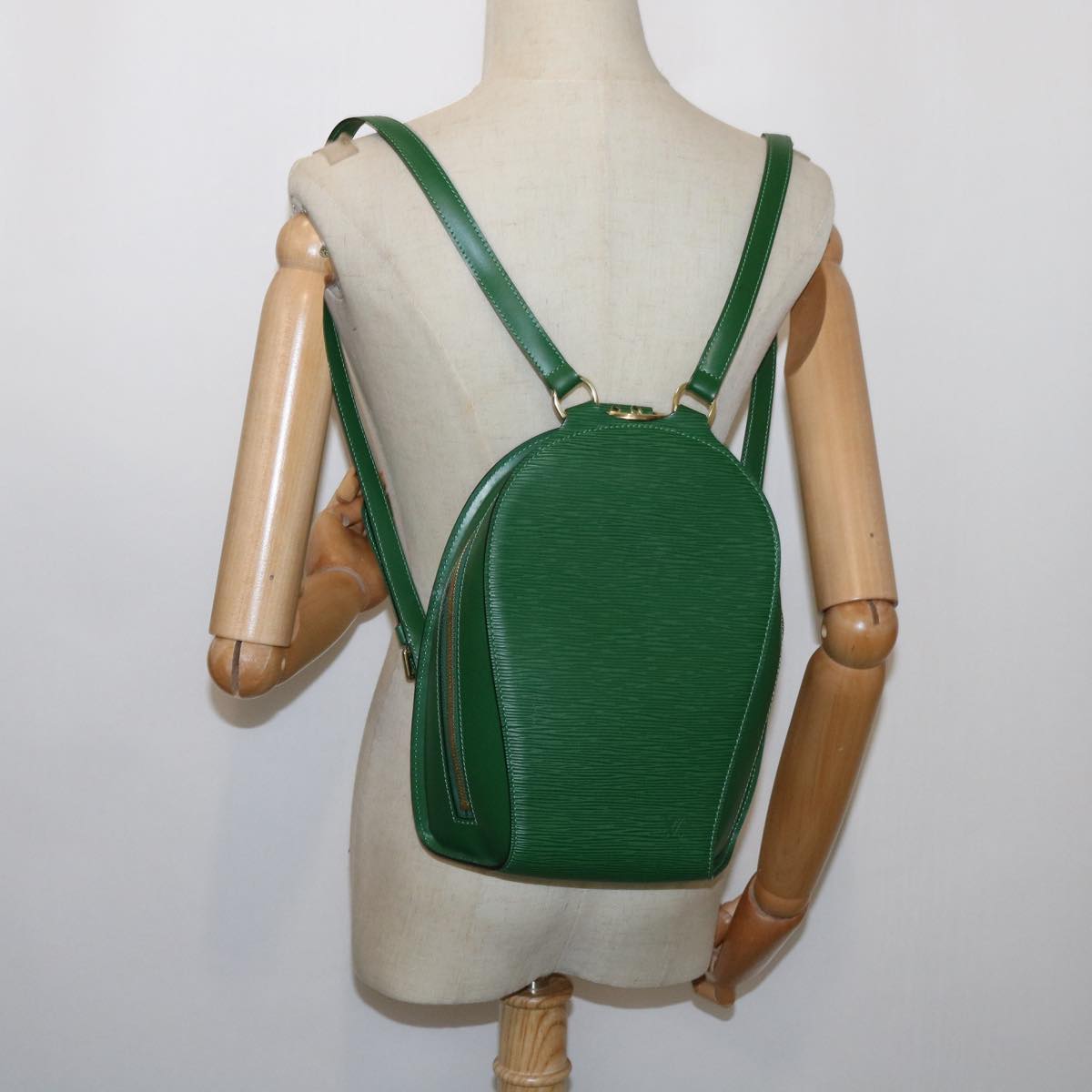 LOUIS VUITTON Epi Mabillon Backpack Green M52234 LV Auth ep2673