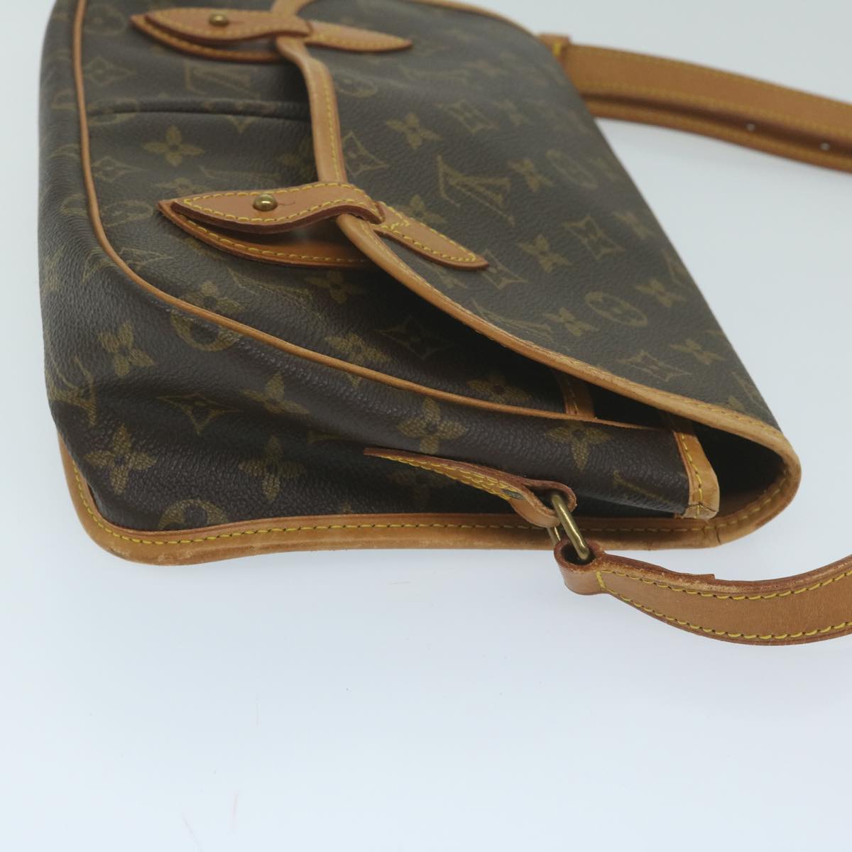 LOUIS VUITTON Monogram Gibeciere MM Shoulder Bag M42247 LV Auth ep2695