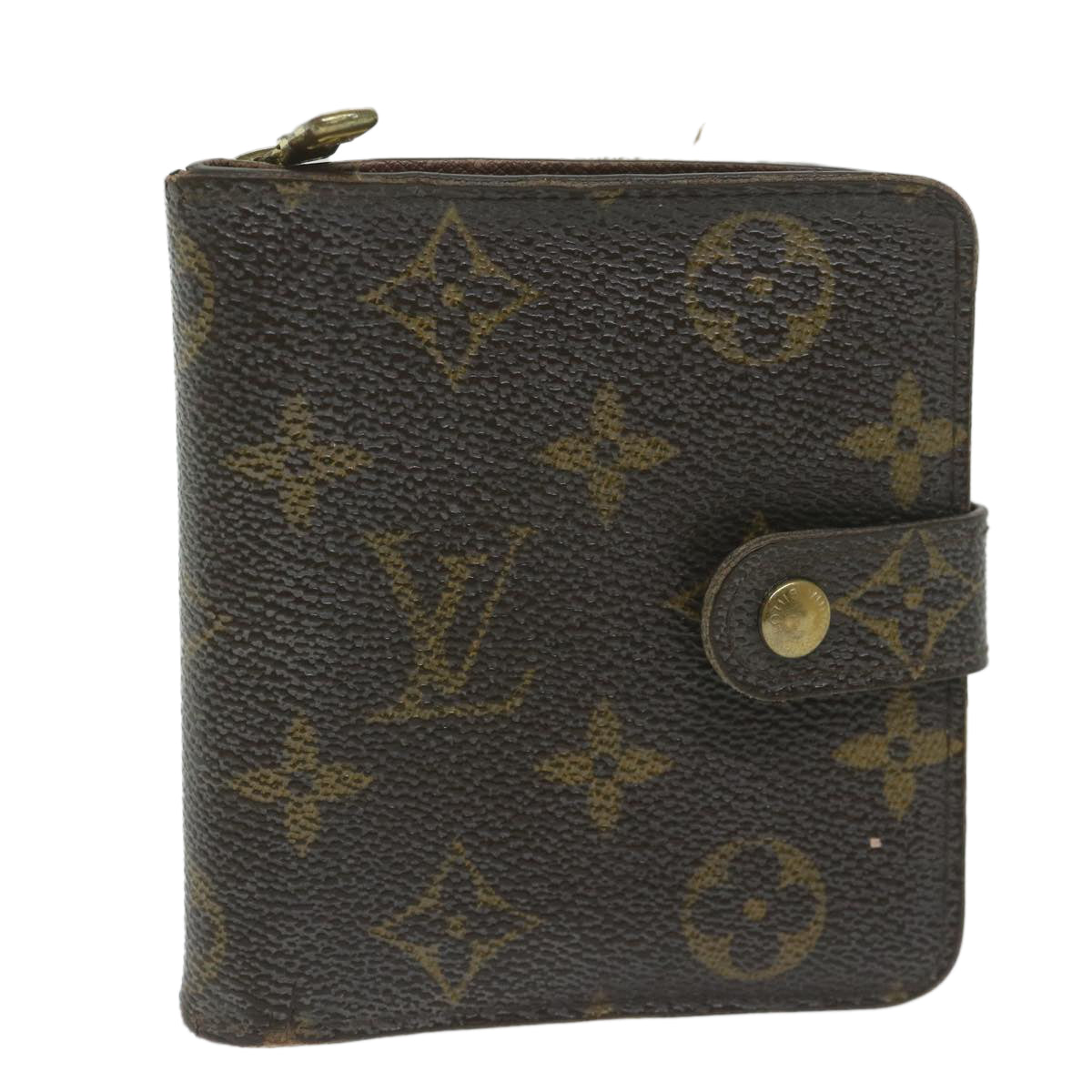 LOUIS VUITTON Monogram Compact Zip Wallet M61667 LV Auth ep2752